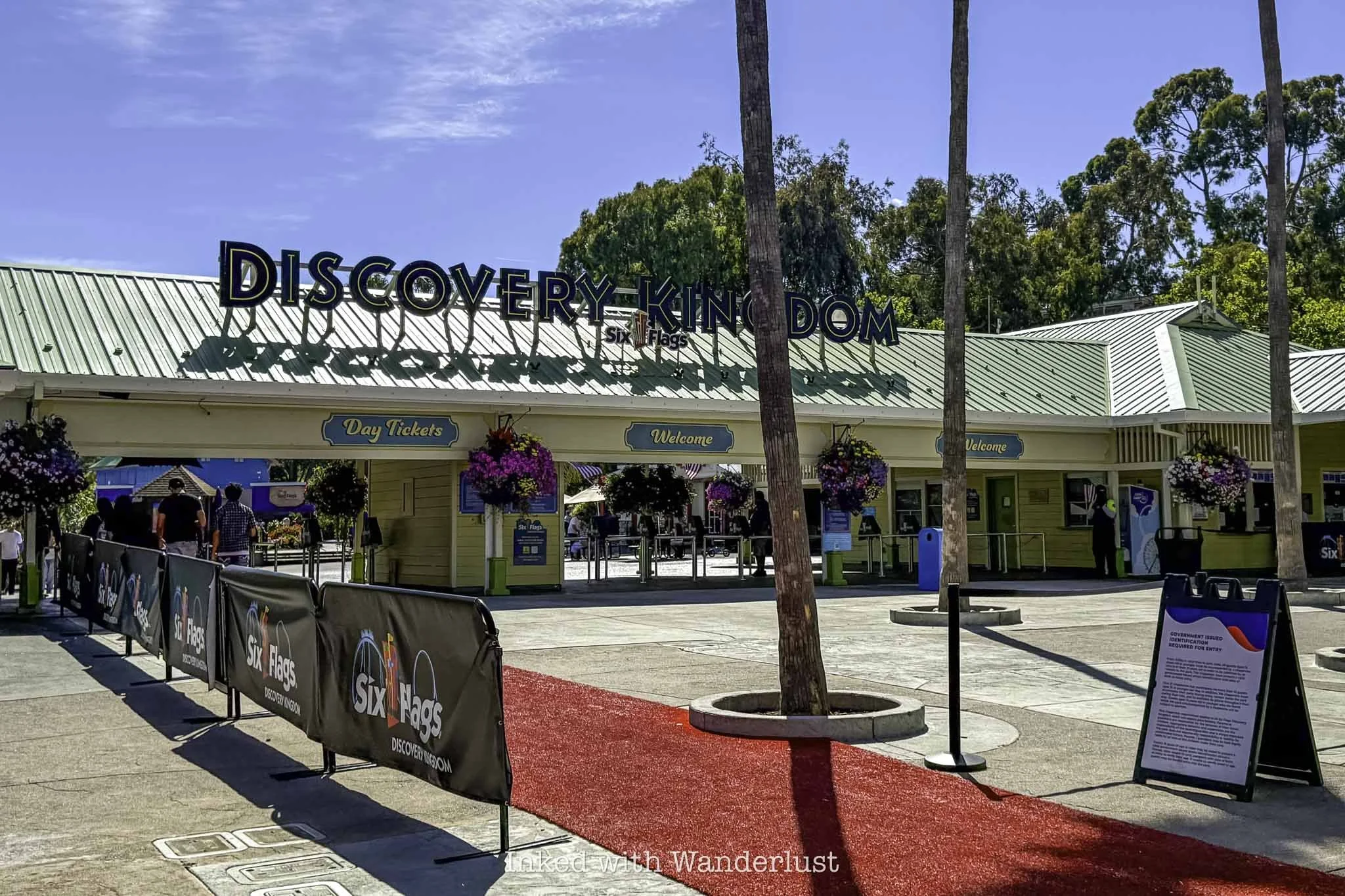The entrance to Six Flags Discovery Kingdom in Vallejo.
