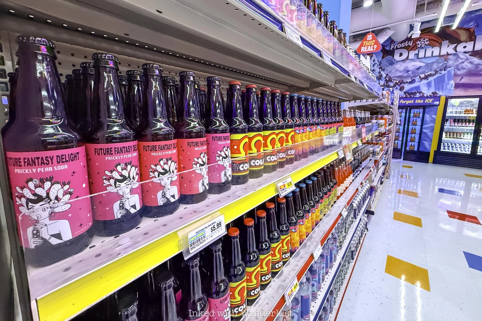 Grocery items for sale at Omega Mart at Area 15.