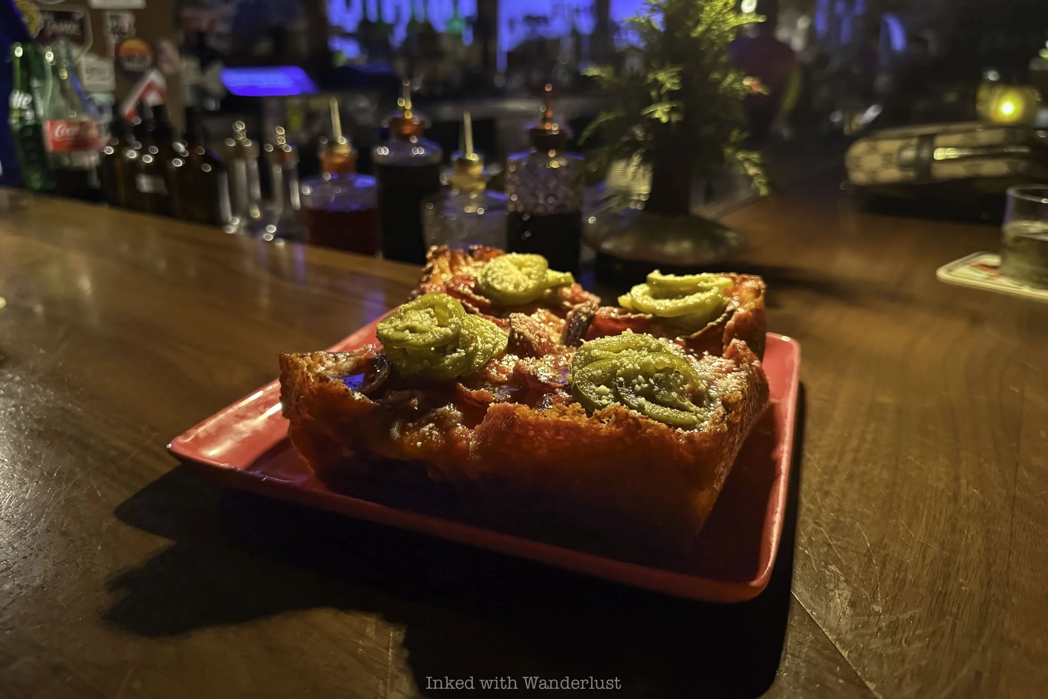 The Ultimate Pepperoni Square pizza at Ski Lodge Las Vegas.