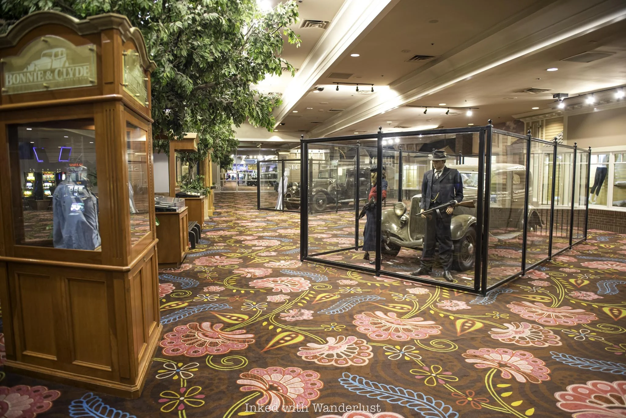 The Bonnie and Clyde death car exhibit in Primm, NV.