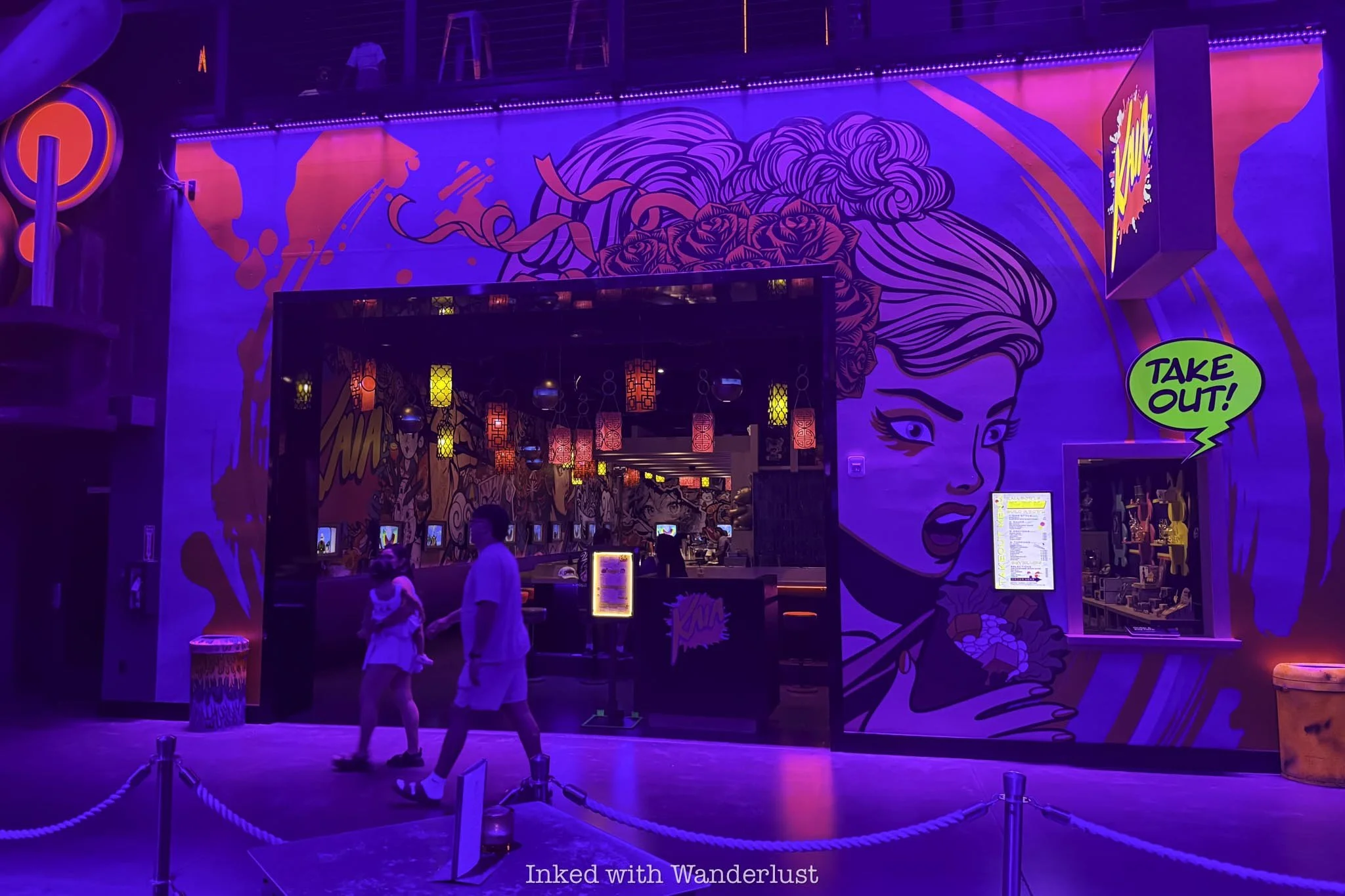 The entrance into Kaia at Area 15 Las Vegas.