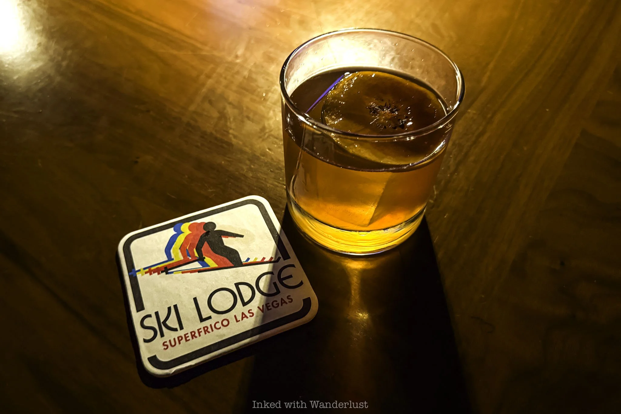 The Niseko Old Fashioned served at Ski Lodge Las Vegas.