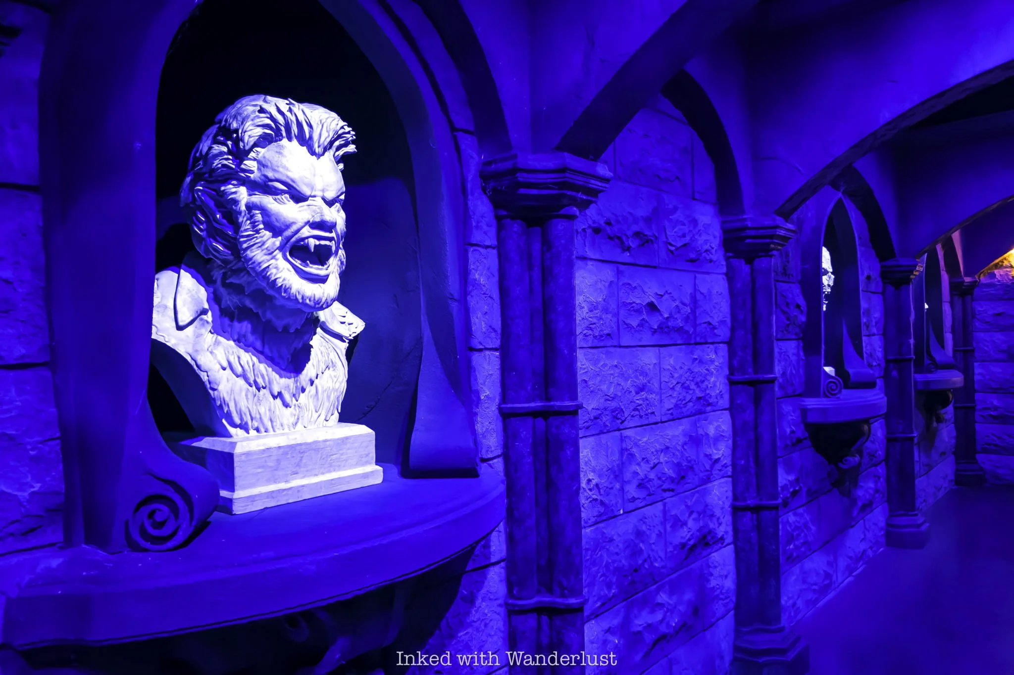 The queue for a haunted house at Universal Horror Unleashed in Las Vegas.