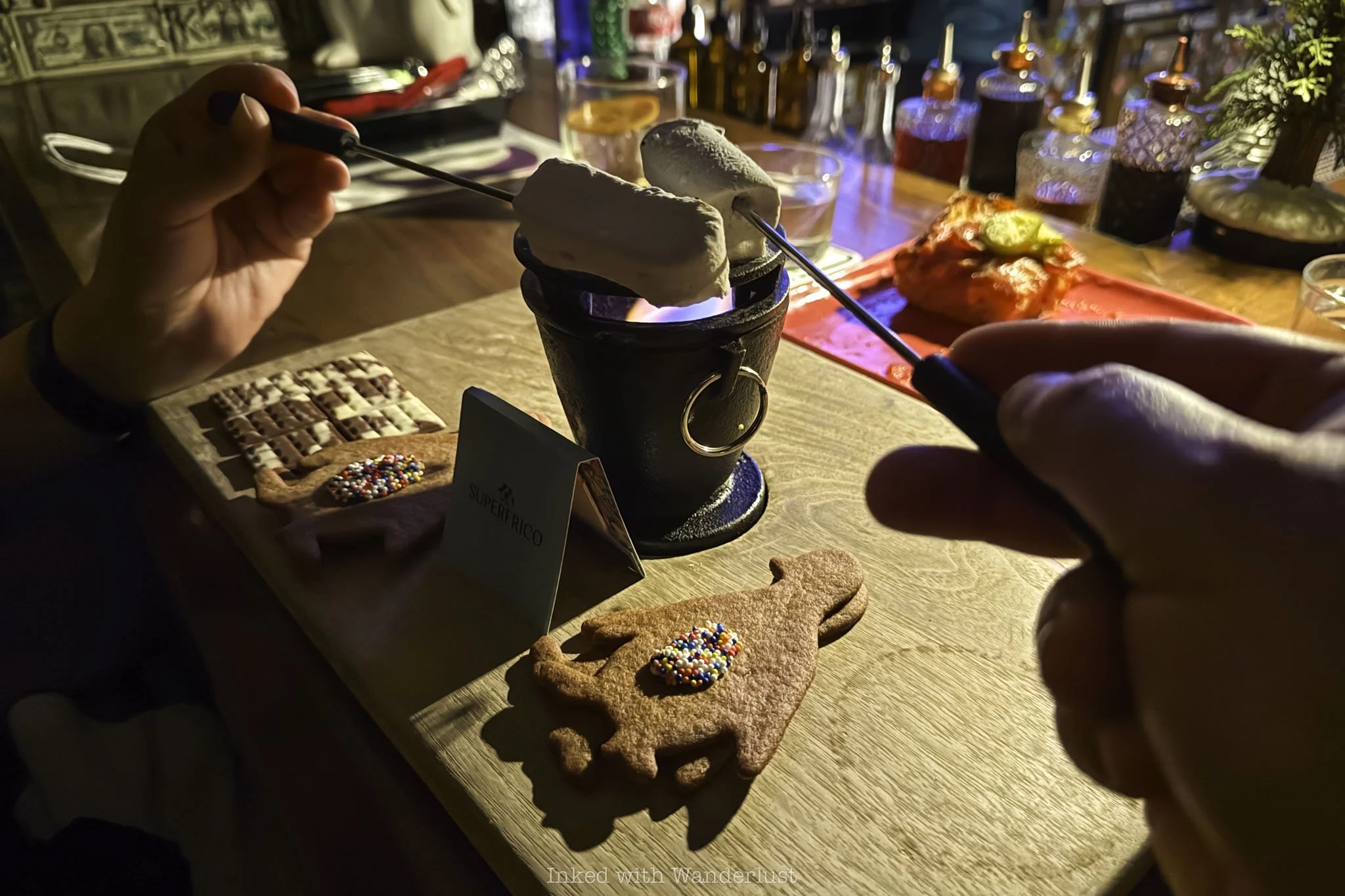 The s'mores mountain campfire kit at Ski Lodge Las Vegas.