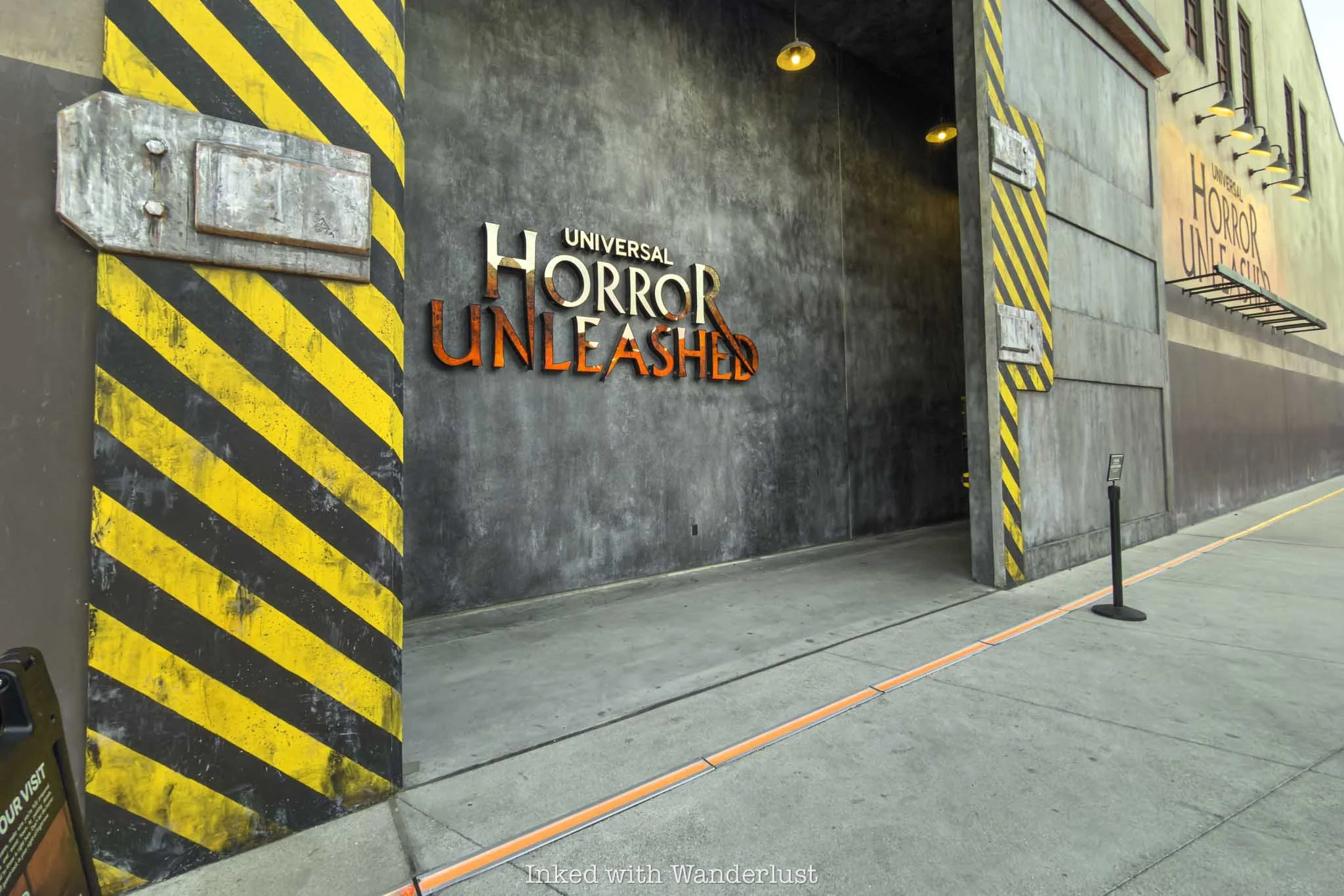 The entrance to Universal Horror Unleashed in Las Vegas.