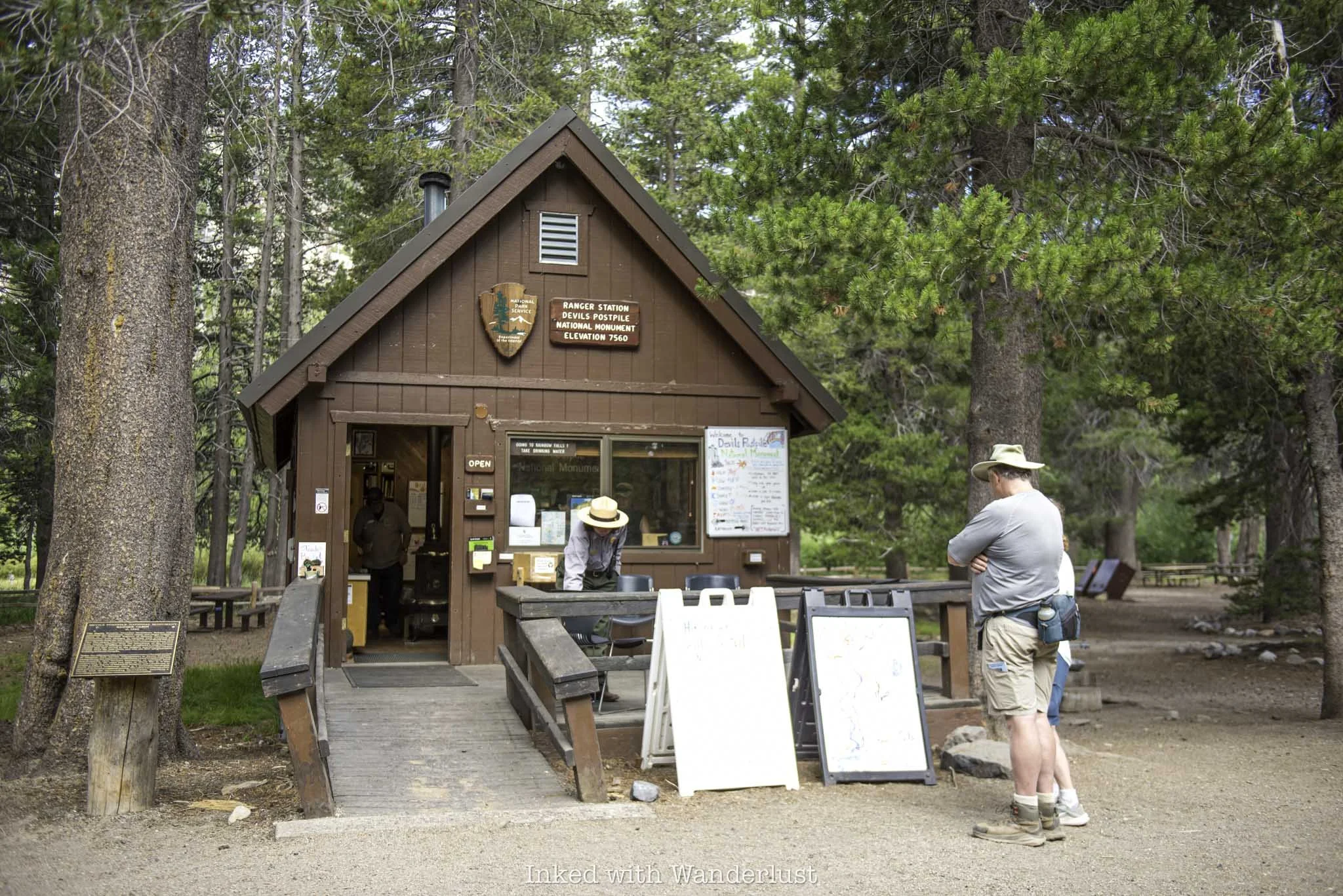The historic ranger station at Devils Postpile National Monument.