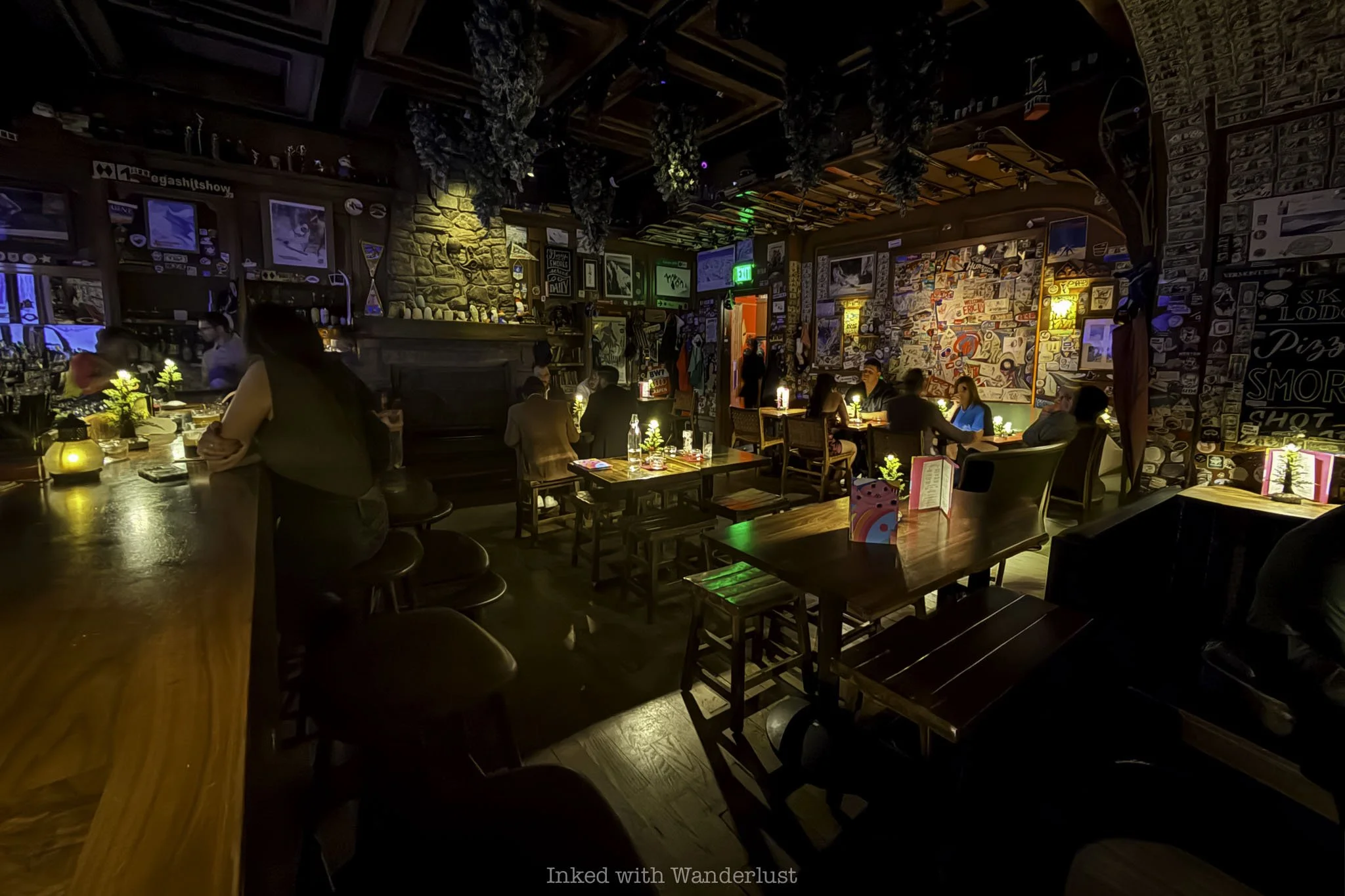 The interior of Ski Lodge speakeasy in Las Vegas.