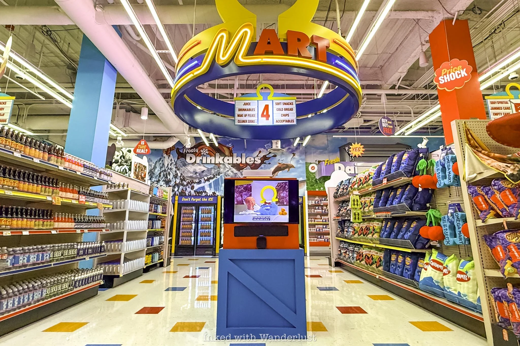 Inside Omega Mart at Area 15 in Las Vegas.