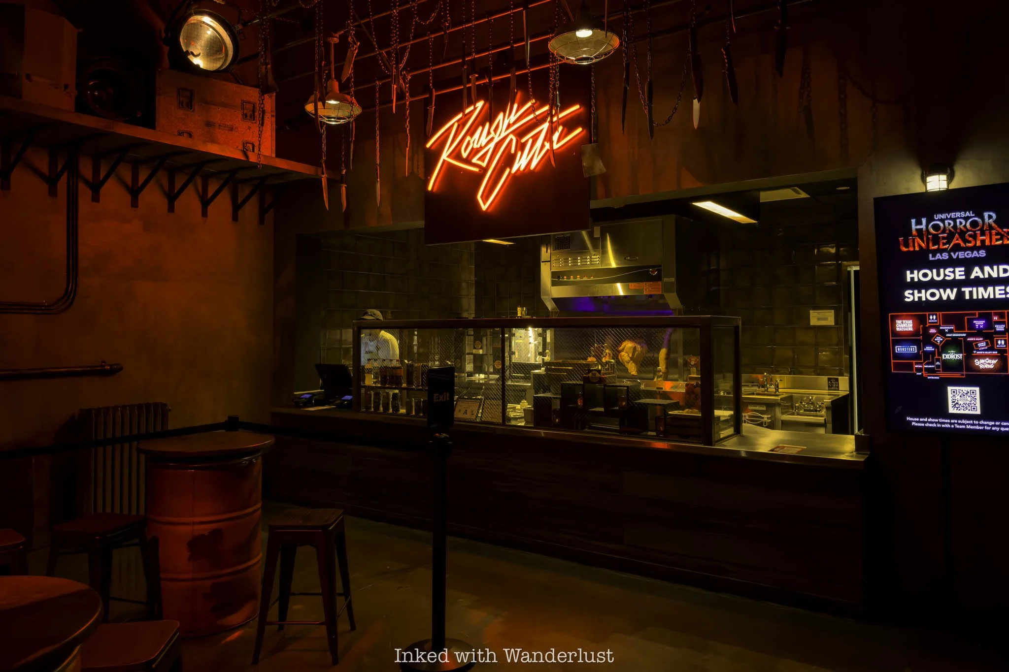 A photo of Rough Cuts, a quick service eatery at Universal Horror Unleashed.