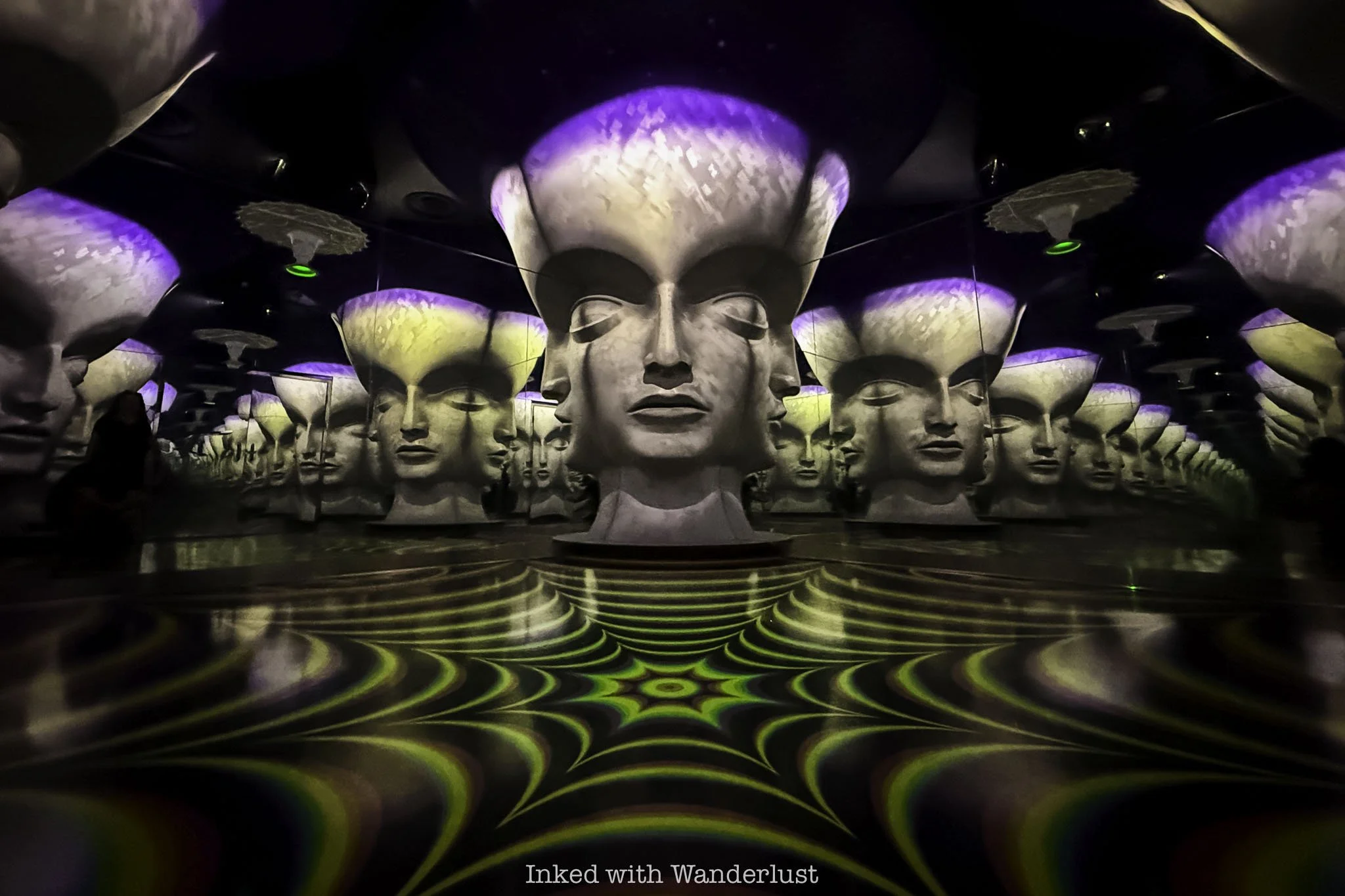 A trippy art installation at Omega Mart in Area 15 Las Vegas.