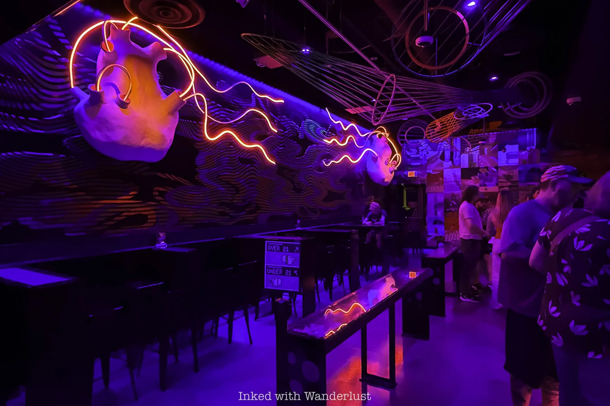 Inside the Datamosh speakeasy inside Omega Mart Las Vegas.