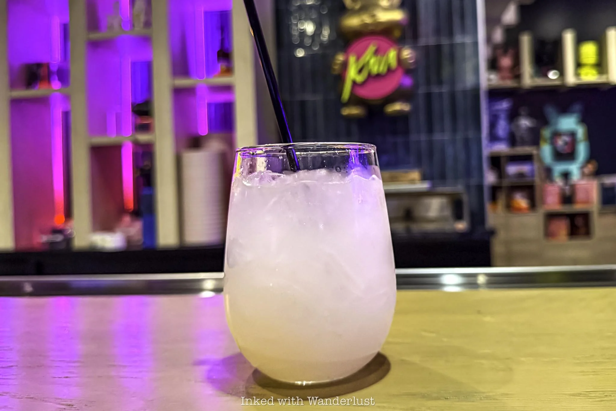 The Lychee Blossom cocktail at Kaia in Area 15 Las Vegas.