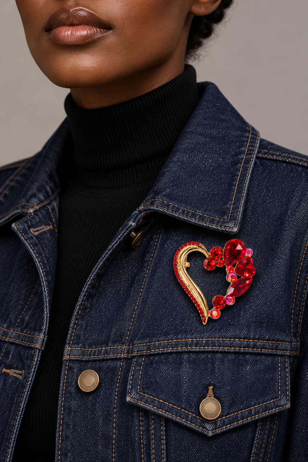 The Red Heart Brooch