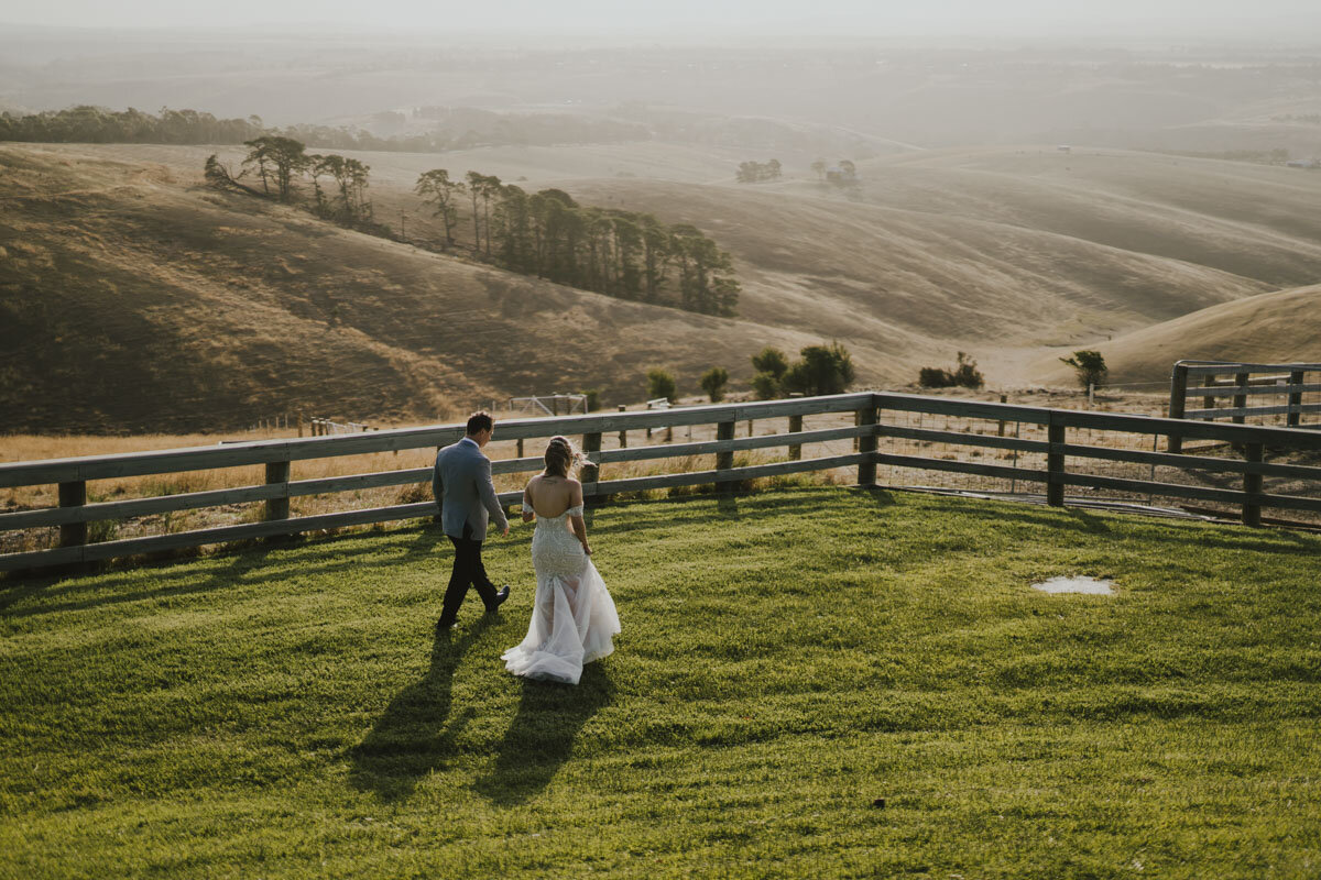 Marnong Estate wedding sunset photo