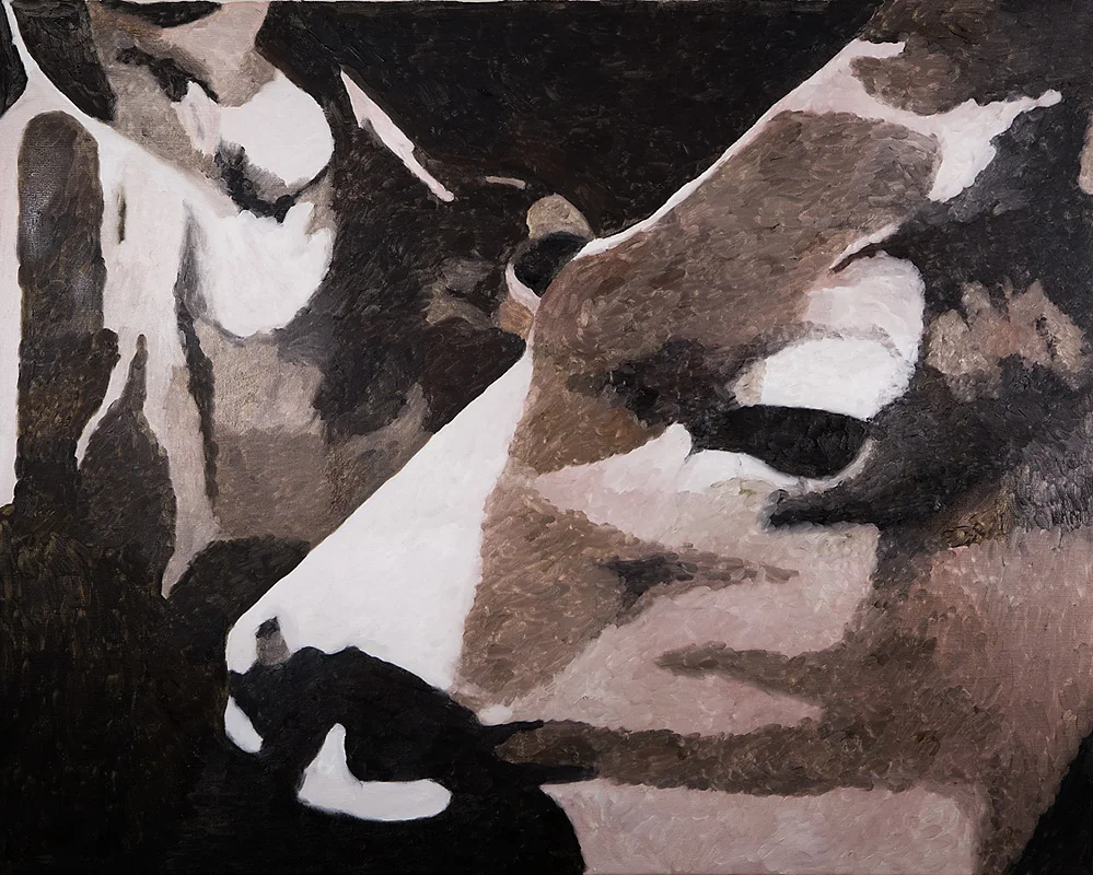 2019 / The red deers 80x100 CM / oil on canvas