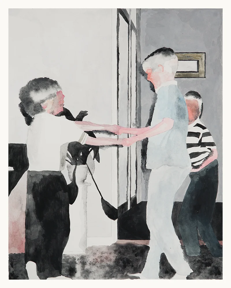 2014 / Shadowsides 40x30 cm / Watercolor on Paper