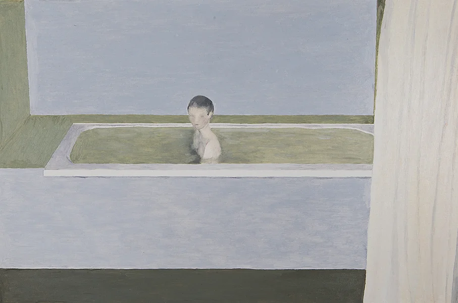Denmark, 2017 Oil on paper 40 x 60 cm