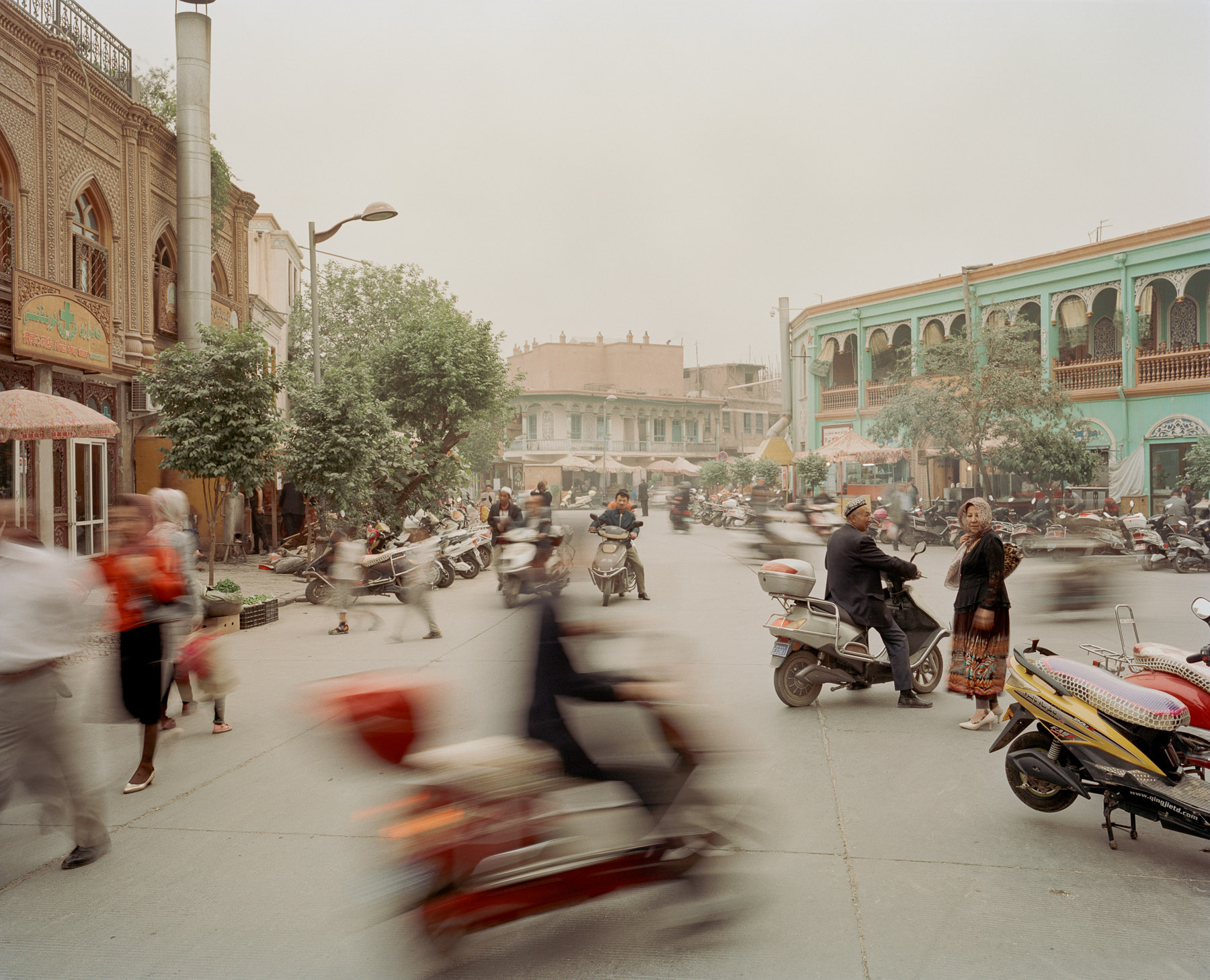  May 2016. Xinjiang province, China. View from the old city of Kashgar.  