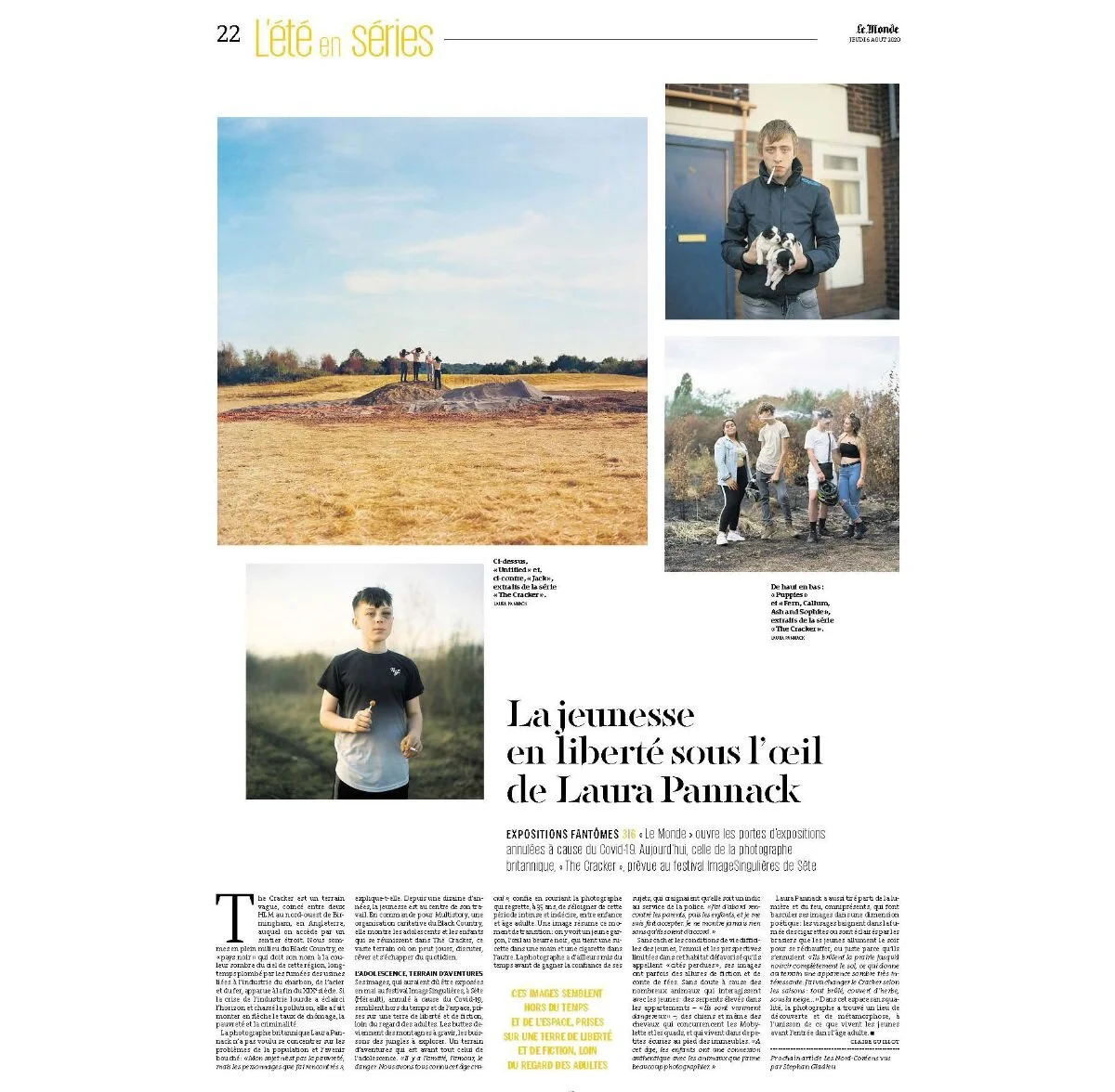 'The Cracker' featured in Le Monde | Laura Pannack
