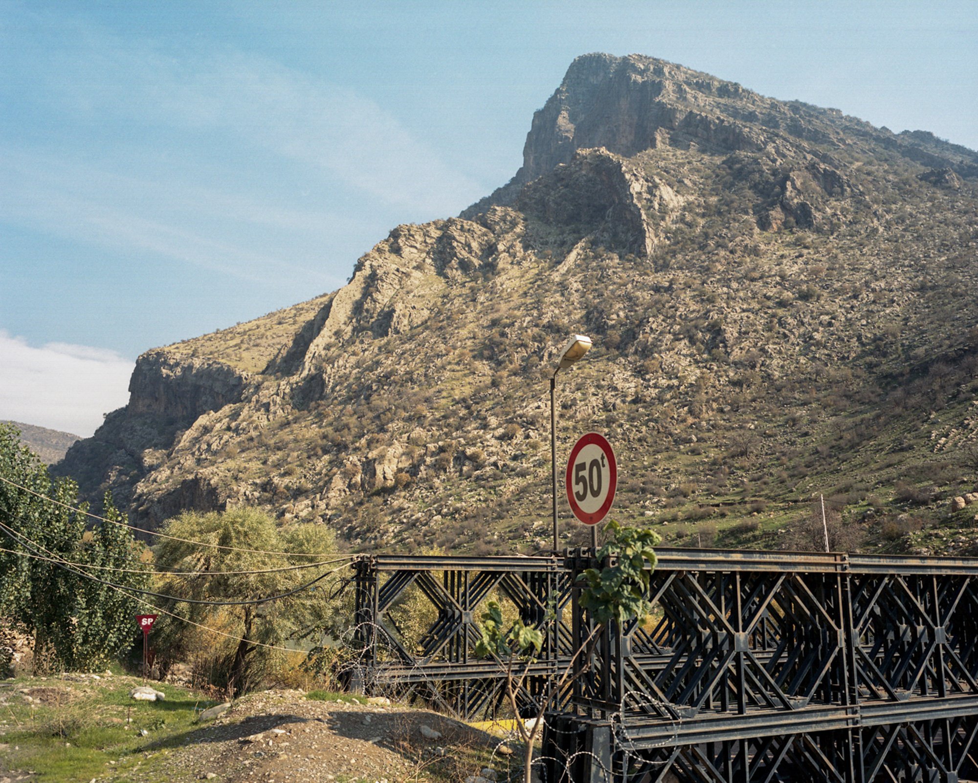  Minefield and Kurdish forces checkpoint at entrance of Balinda valley. This valley forms a crucial coridor towards Turkey, and is notorious for the ongoing fights between PKK and Turkish forces. A dam is planned in this valley. Amadiya, Iraq. 