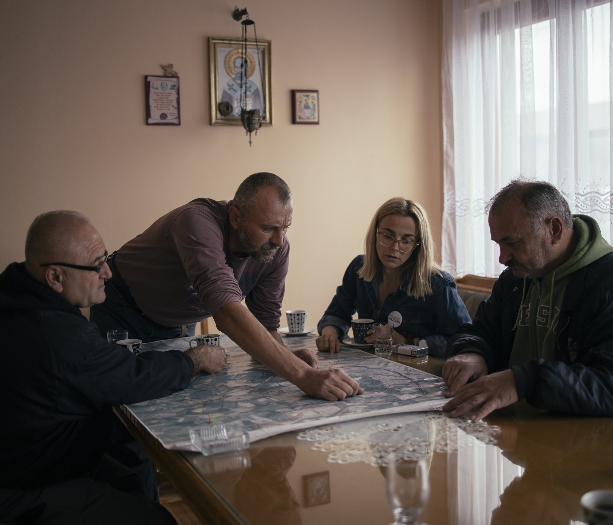  RIO TINTO. Members of the association that fights against the construction of the mine and the residents of the village of Gornje Nedeljice have a meeting, October 13, 2021.Rio Tinto Group is developing the Jadar project near Loznica within which it