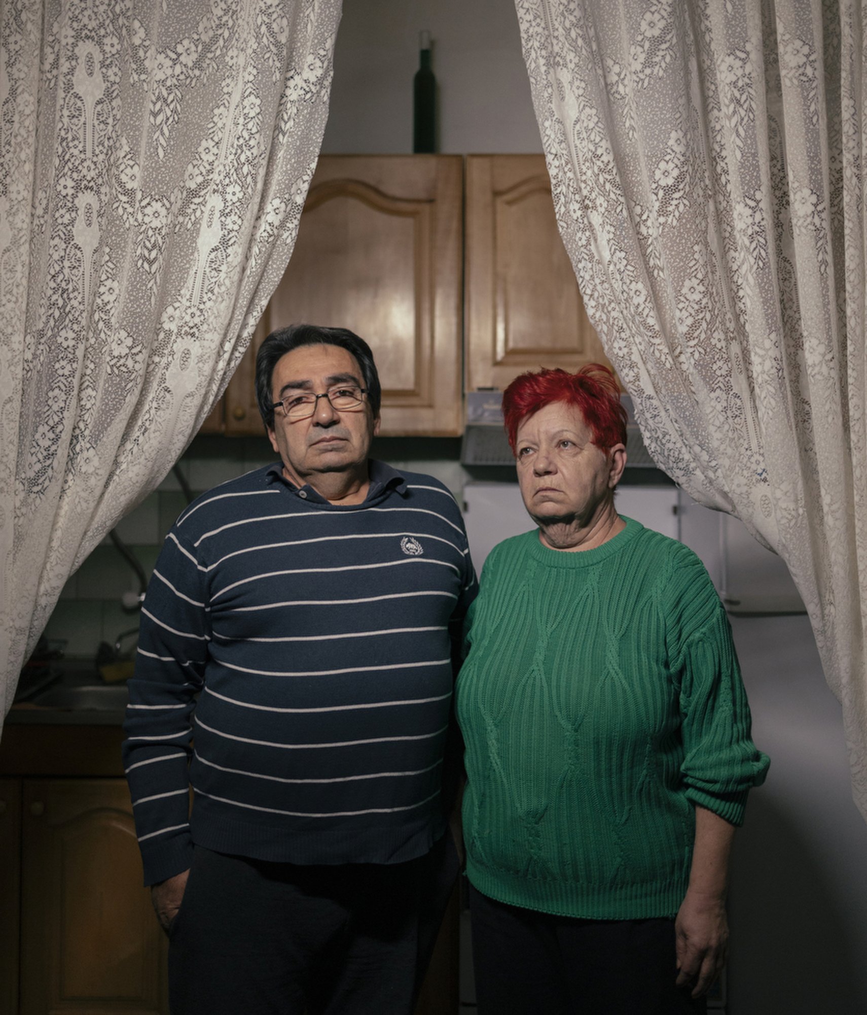  HOMOLJE MOUNTAINS. Portrait of Rade and Slavica Mosic, village Laznica, December 2021. The departure of people from those parts was especially felt by the house of the Mošić family from Laznica. "I am the first generation from my family to move out,