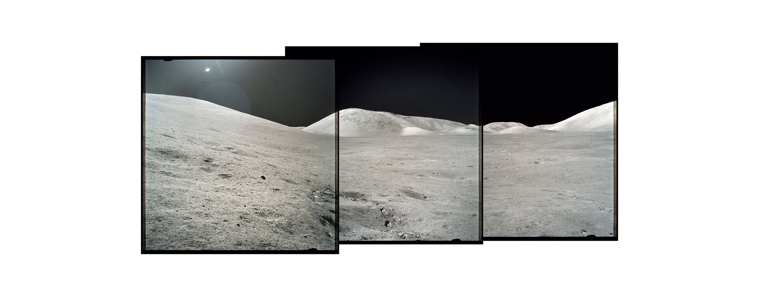  Taurus-Littrow Valley, astronaut’s footprints (115x60)Apollo 17 Magazine 146/F - NASA photographs 1972 