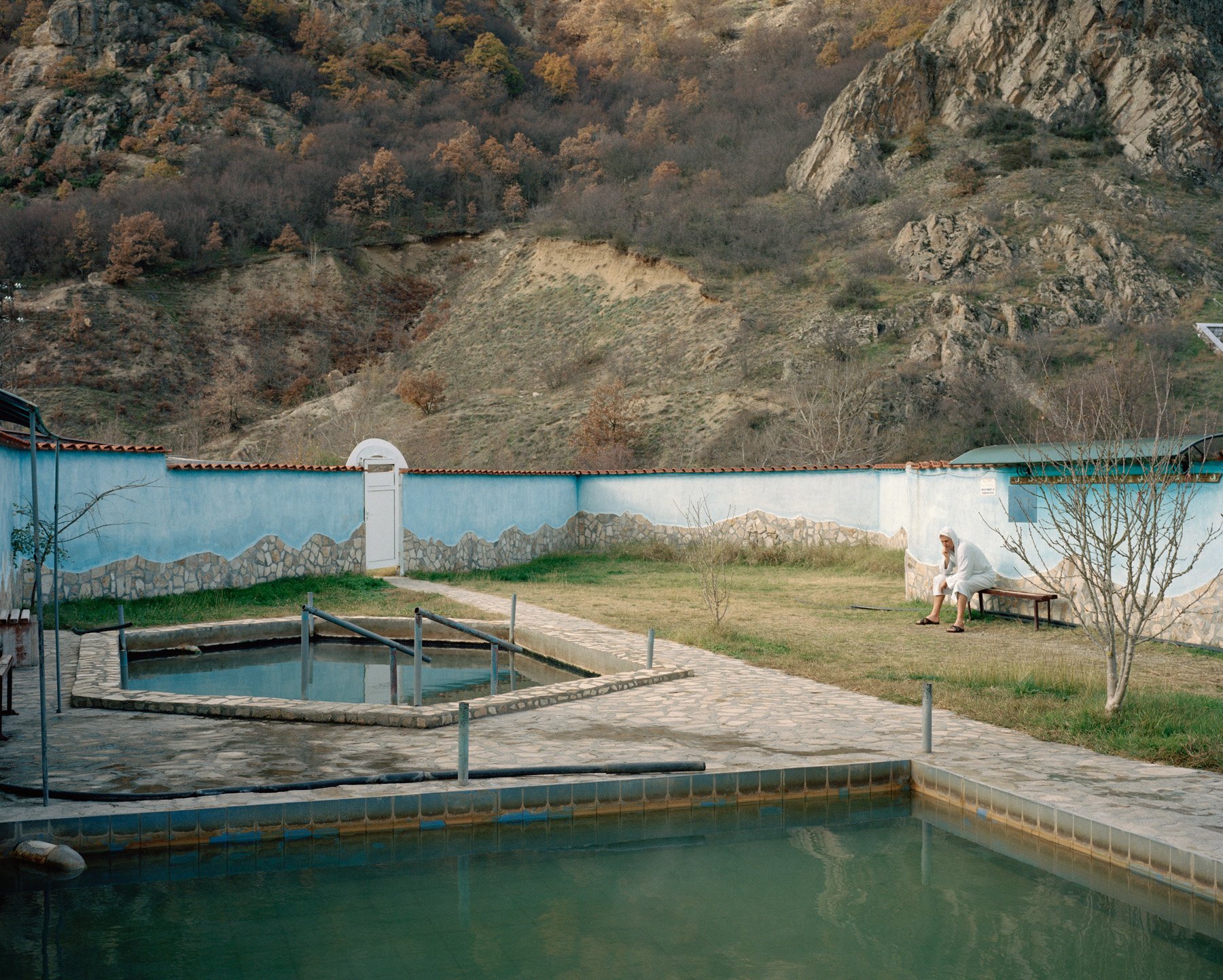  Bulgaria, Rupite. 2016. Thermal bath facilities. Close to the thermal facilities was built the mausoleum to Baba Vanga, laso called the “Nostradamus of the Balkans”, a very famous Bulgarian clairvoyant. Today the place is a renowned tourist attracti