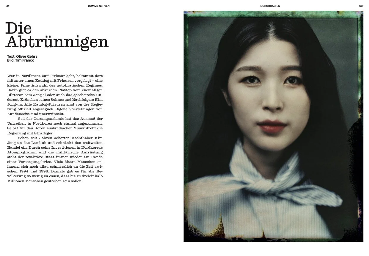 "Unperson - Stories from North Korean Defectors" in DUMMY Magazin | Tim Franco