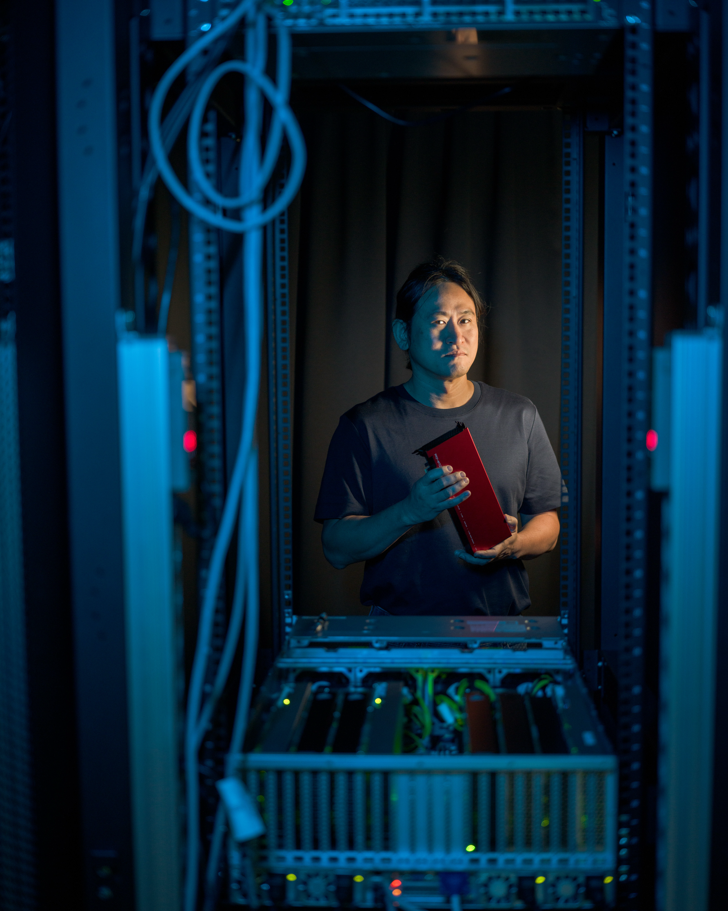 Portrait of  June Paik, CEO of FuriosaAl,  for the Wall Street Journal, USA | Tim Franco