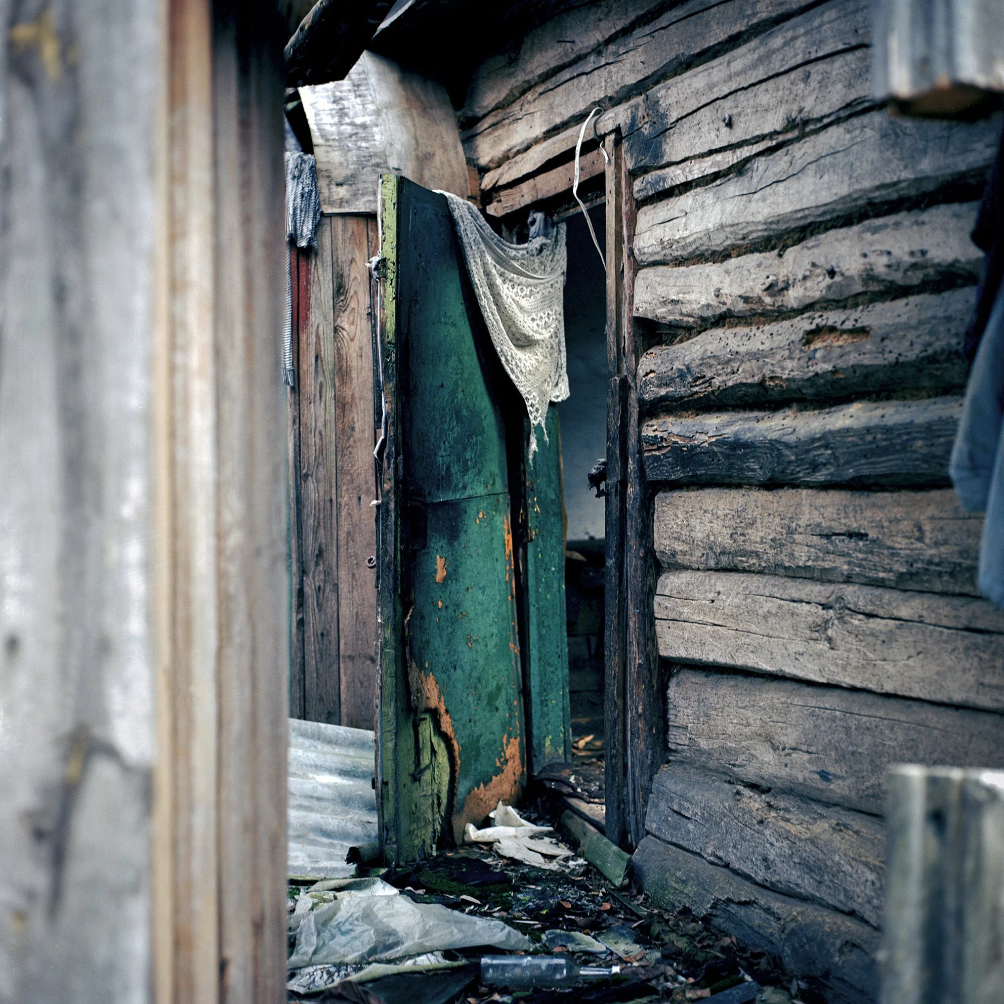  Village of Alexandraouka in the Belarusian Chernobyl Exclusion Zone. (1986) 