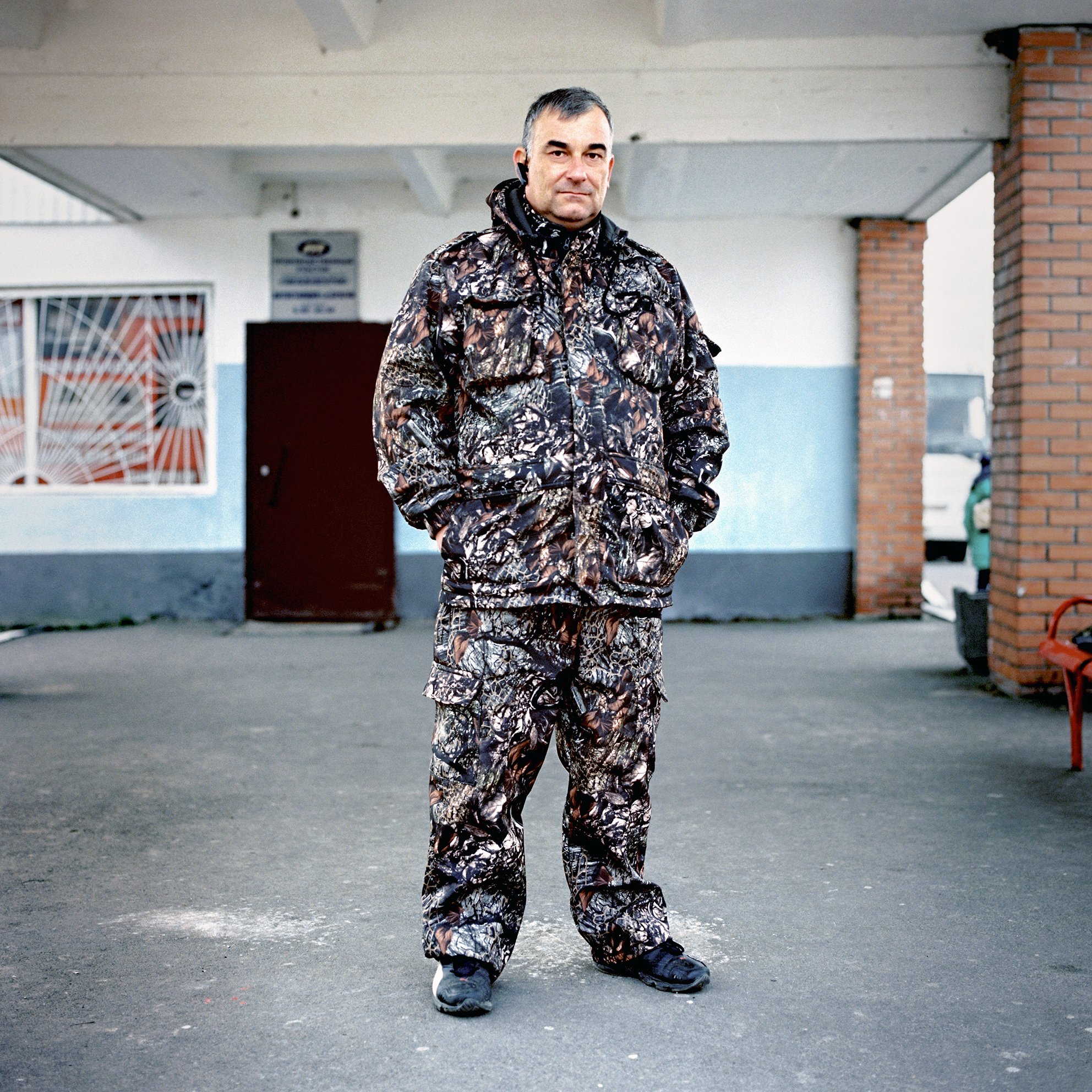  Oleg at Kamarin, border of the contaminated area of the Belarusian Chernobyl Exclusion Zone. (1986) 