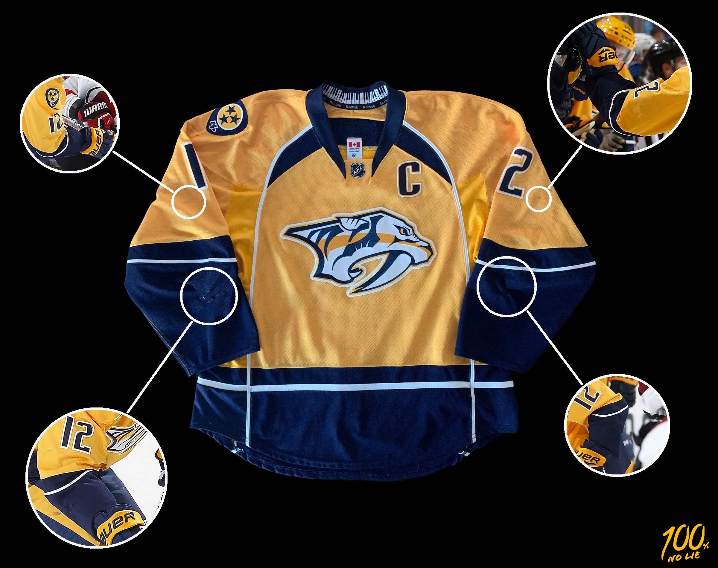 mike fisher captain jersey