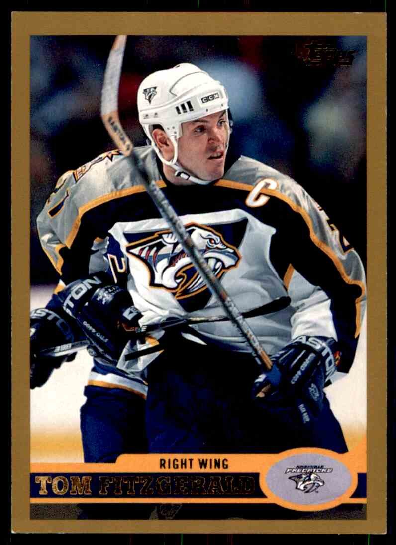 Tom Fitzgerald 1998-1999 Nashville Predators Inaugural White Set Game Worn  Jersey — Desert Hockey Threads