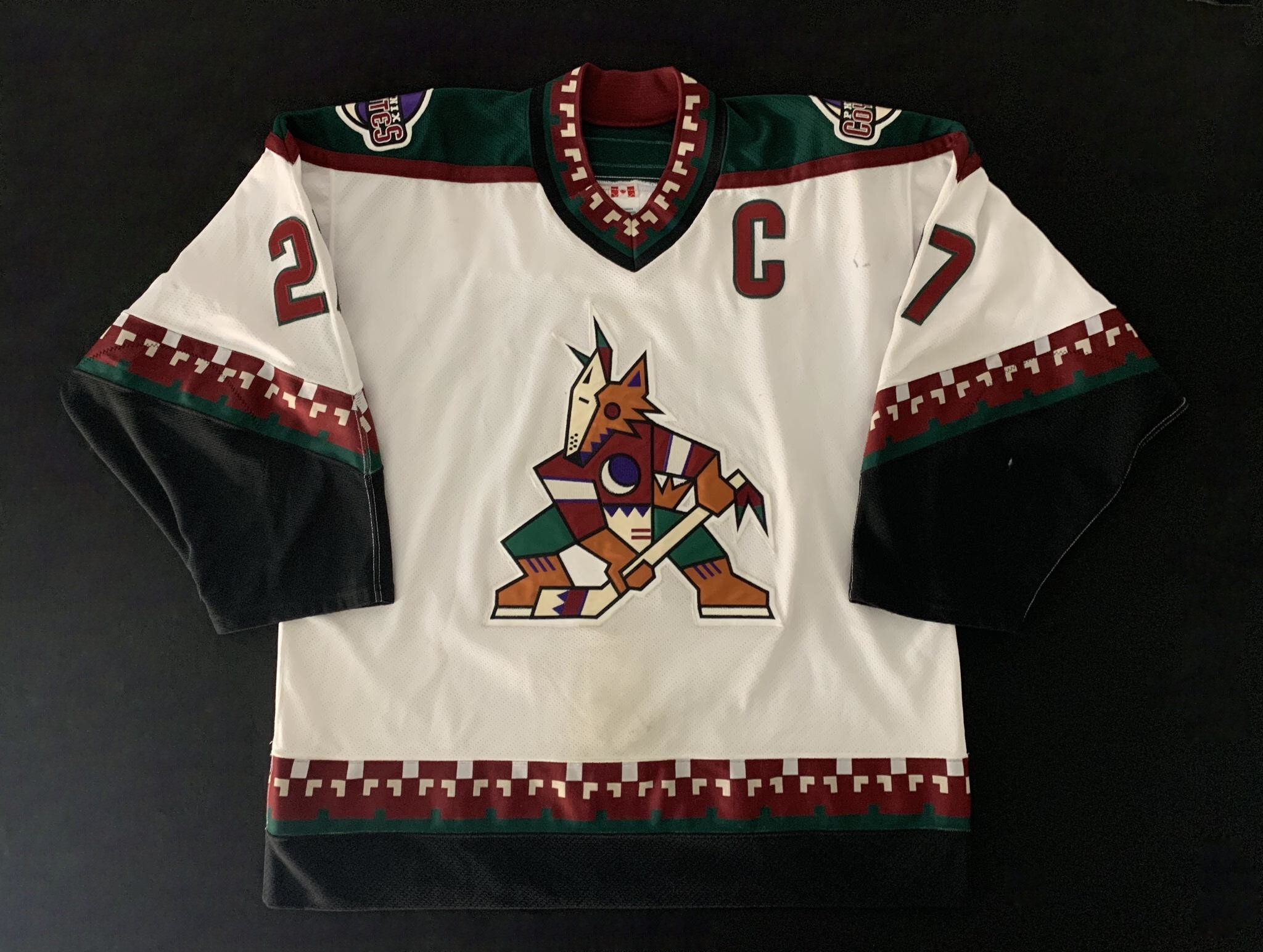 phoenix coyotes game worn jersey