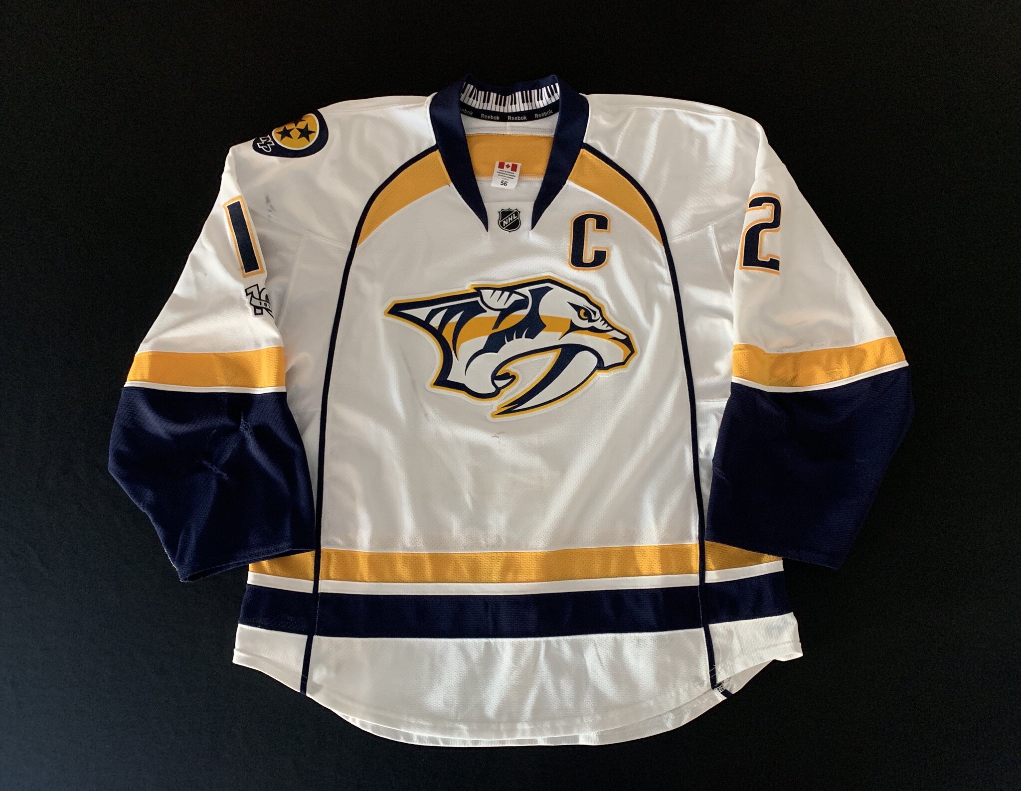 NFS Mailday] Nashville predators Juuse Saros reverse retro 2.0 set 2 game  worn jersey. Once again finishing not only the MiC set but the entire Preds  Jersey History : r/hockeyjerseys