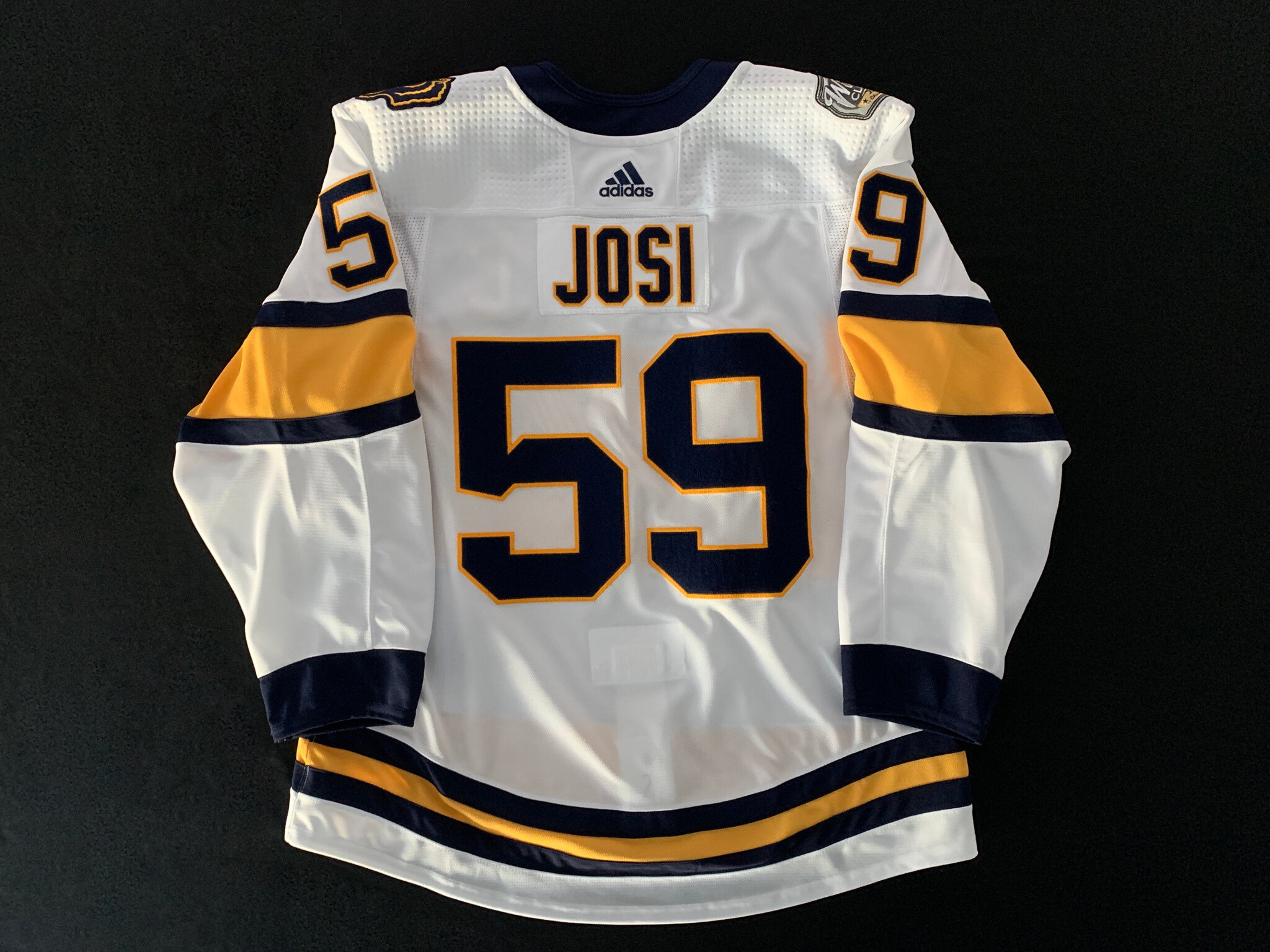 NHL Predators 59 Roman Josi White 2020 Winter Classic Adidas Men Jersey