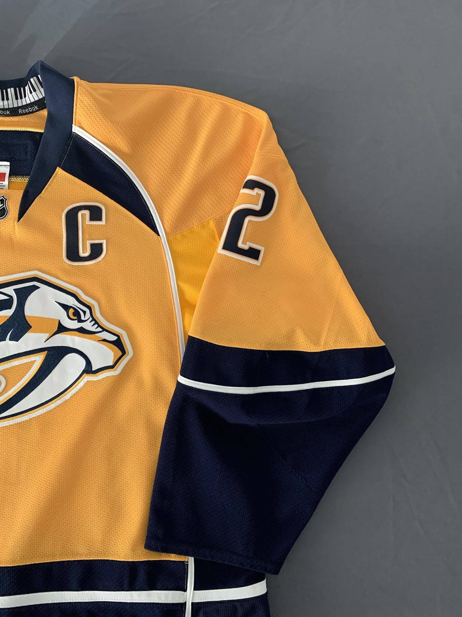 Mike Fisher Nashville Predators Adidas Authentic Jersey (Gold)