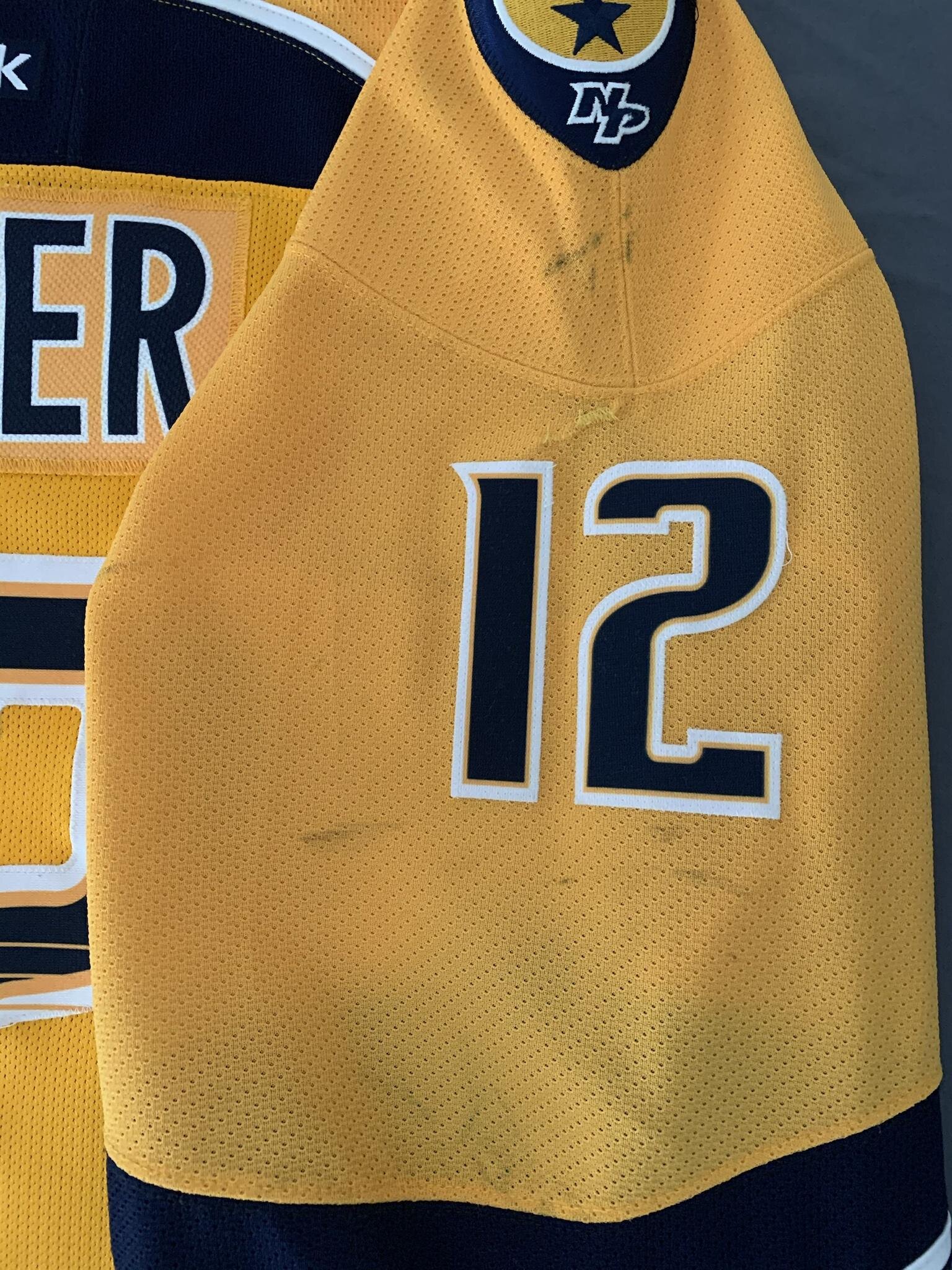 Lot Detail - Mike Fisher - Nashville Predators - 1000th NHL Game -  Game-Worn Gold Set 2 w/A, w/ All-Star Game Patch Jersey - Worn in First  Period
