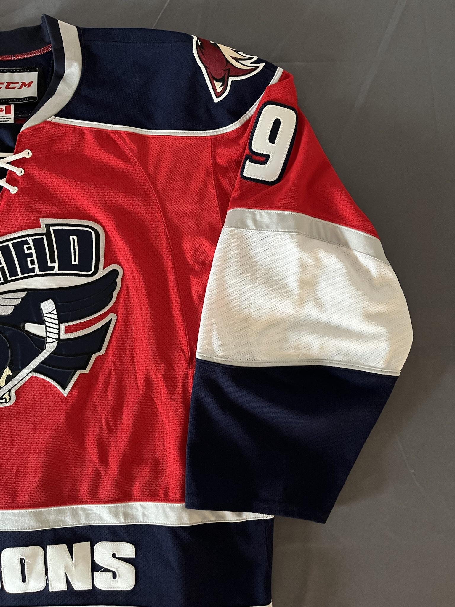 I love these talons on the now defunct Springfield Falcons (AHL) jerseys. :  r/hockeyjerseys
