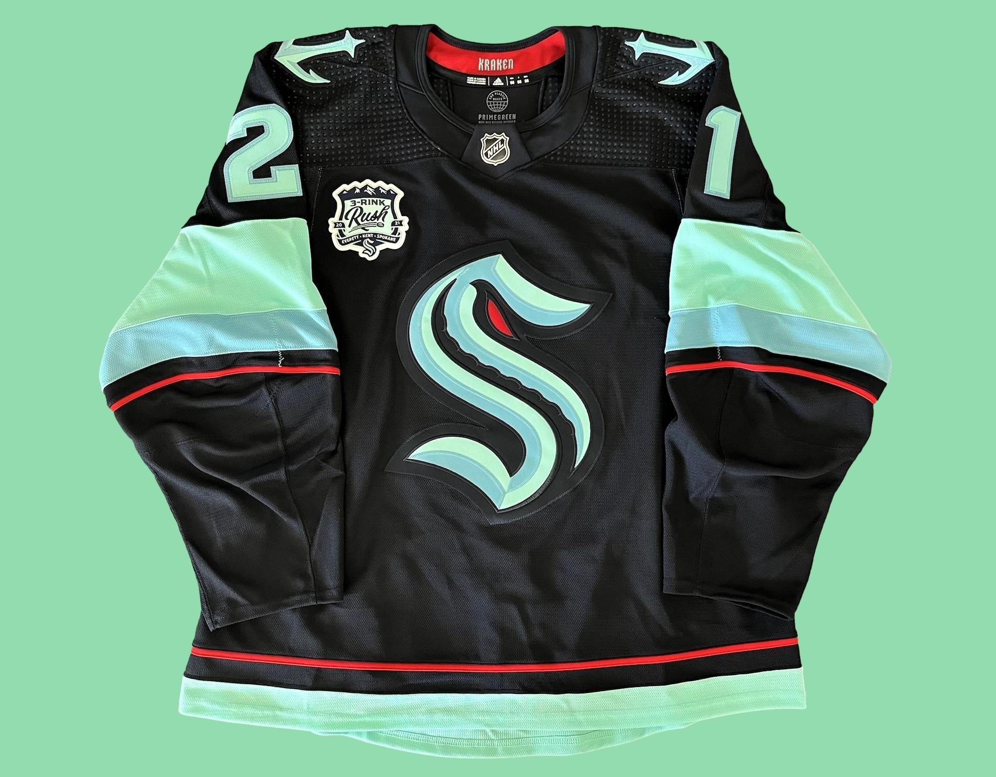 Pretty much the best Seattle Kraken jerseys i could come up with. Jerseys  style is not the same but atleast got all the colors in nicely. What do you  think? : r/EA_NHL
