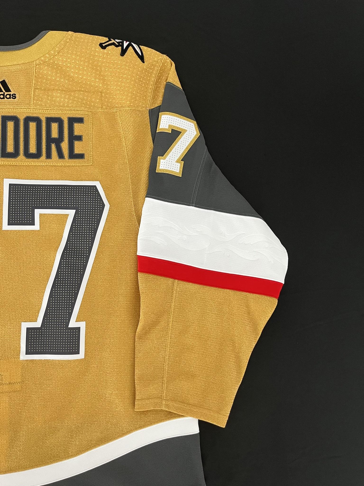 Shea Theodore 2020-2021 Vegas Golden Knights Alternate Set Game Worn Jersey  — Desert Hockey Threads