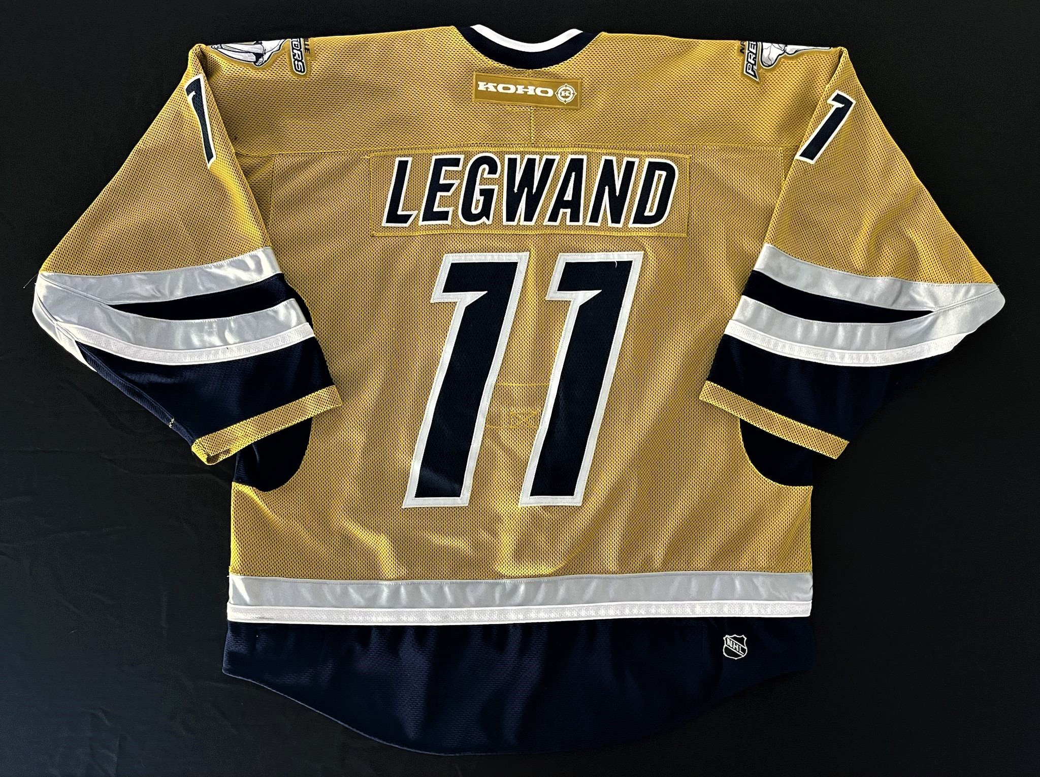 David Legwand 2002-2003 Nashville Predators Third Set 2 Game Worn Jersey —  Desert Hockey Threads