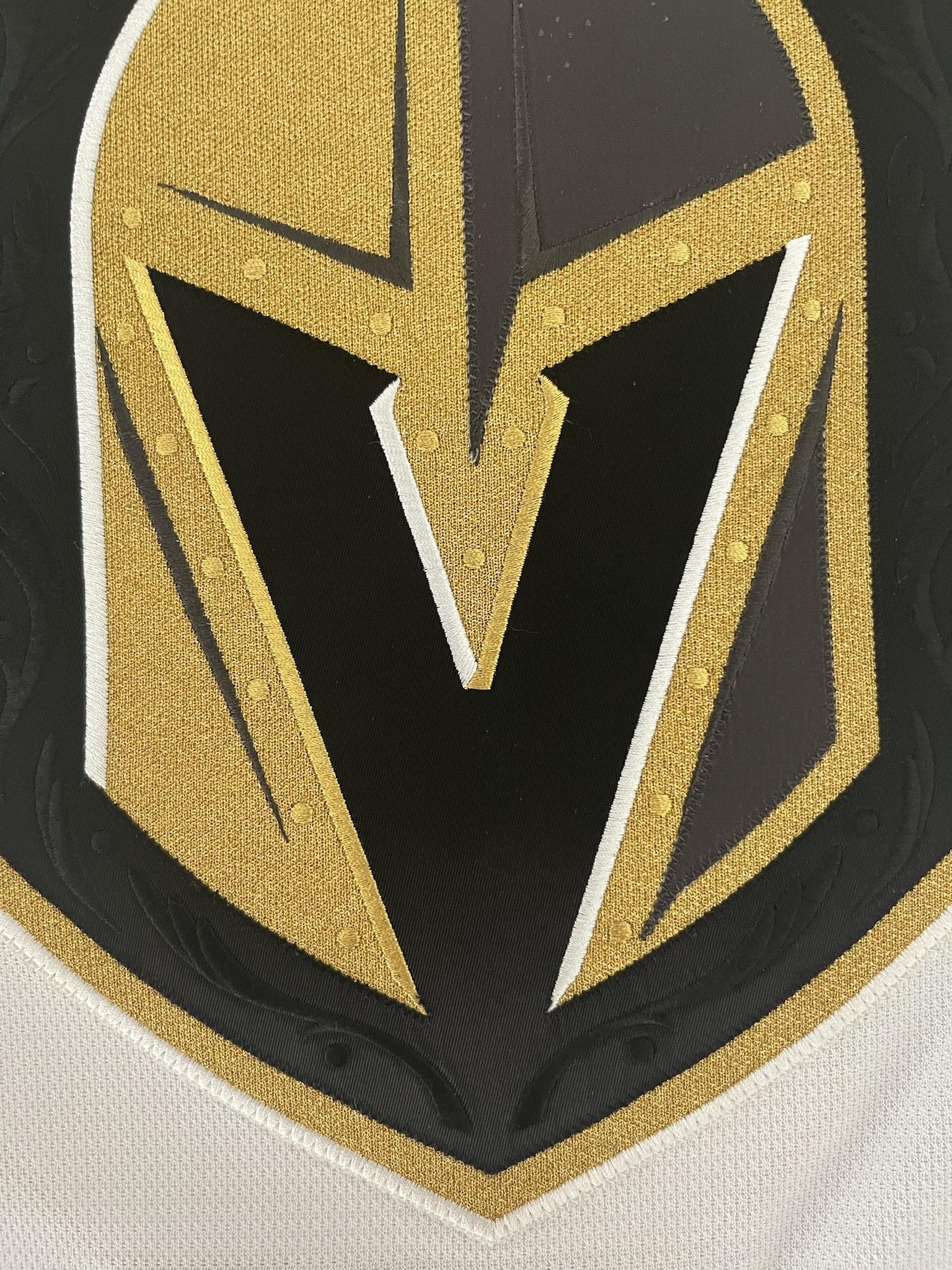 Deryk Engelland 2017-2018 Vegas Golden Knights White Set 2 Game Worn Jersey  — Desert Hockey Threads