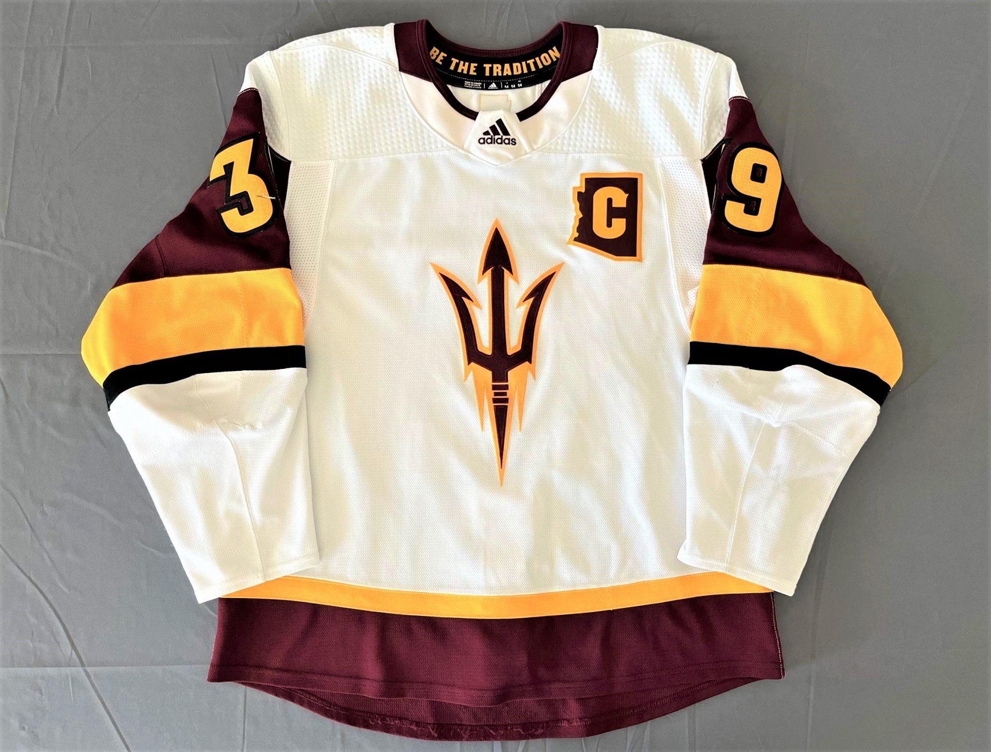 Arizona State Sun Devils adidas Throwback Alternate Hockey Jersey - White