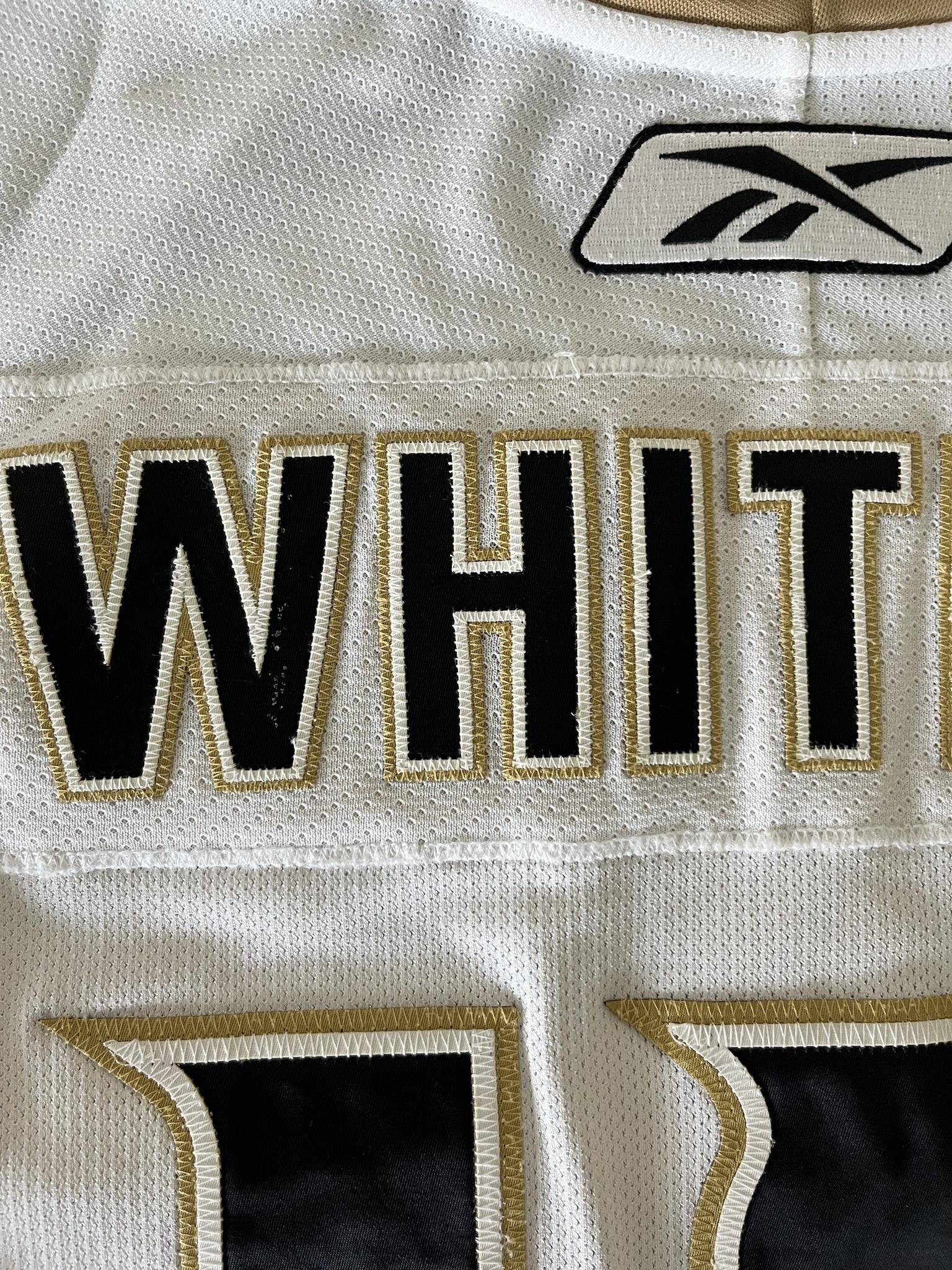 Ryan Whitney 2009-2010 Anaheim Ducks White Set 1 Game Worn Jersey