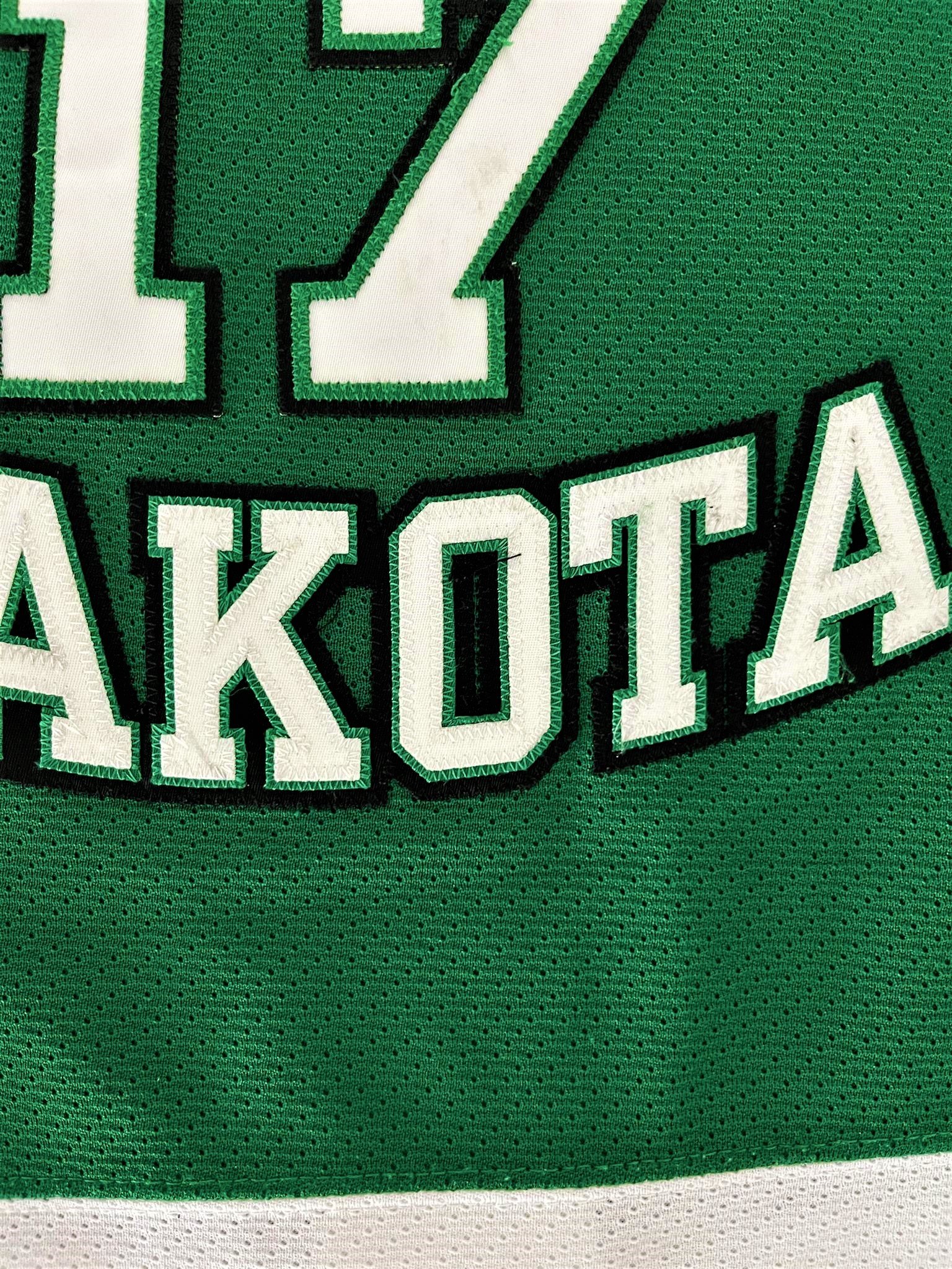 Colten St. Clair 2013-2014 University of North Dakota Green Set Game Worn  Jersey — Desert Hockey Threads