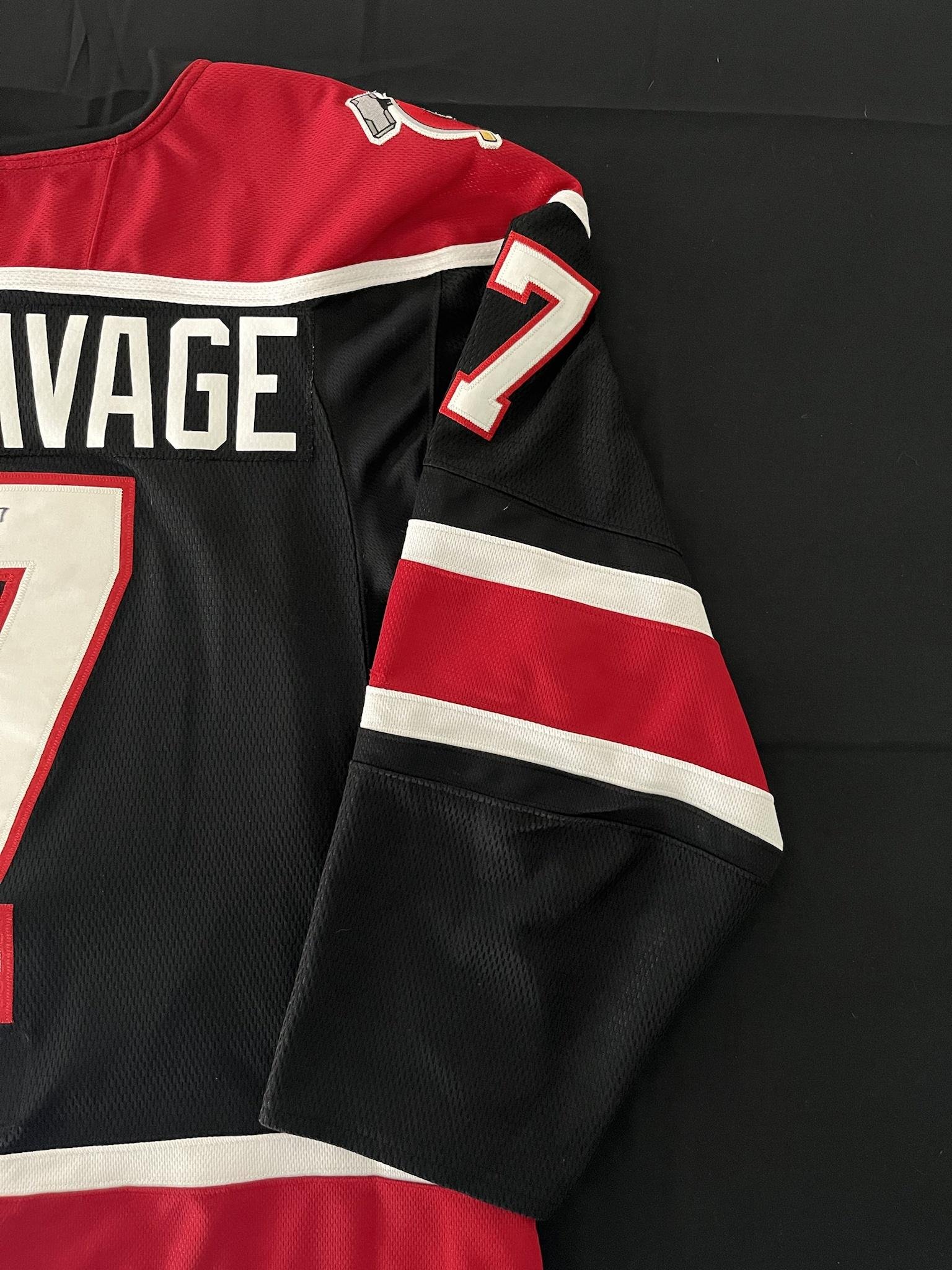 Jake Livanavage 2021-2022 Chicago Steel Black Set Game Worn Jersey