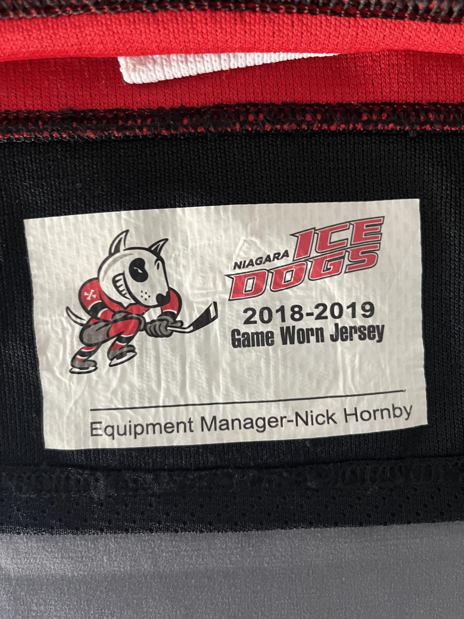 Philip Tomasino 2018-2019 Niagara IceDogs Black Set Game Worn Jersey —  Desert Hockey Threads
