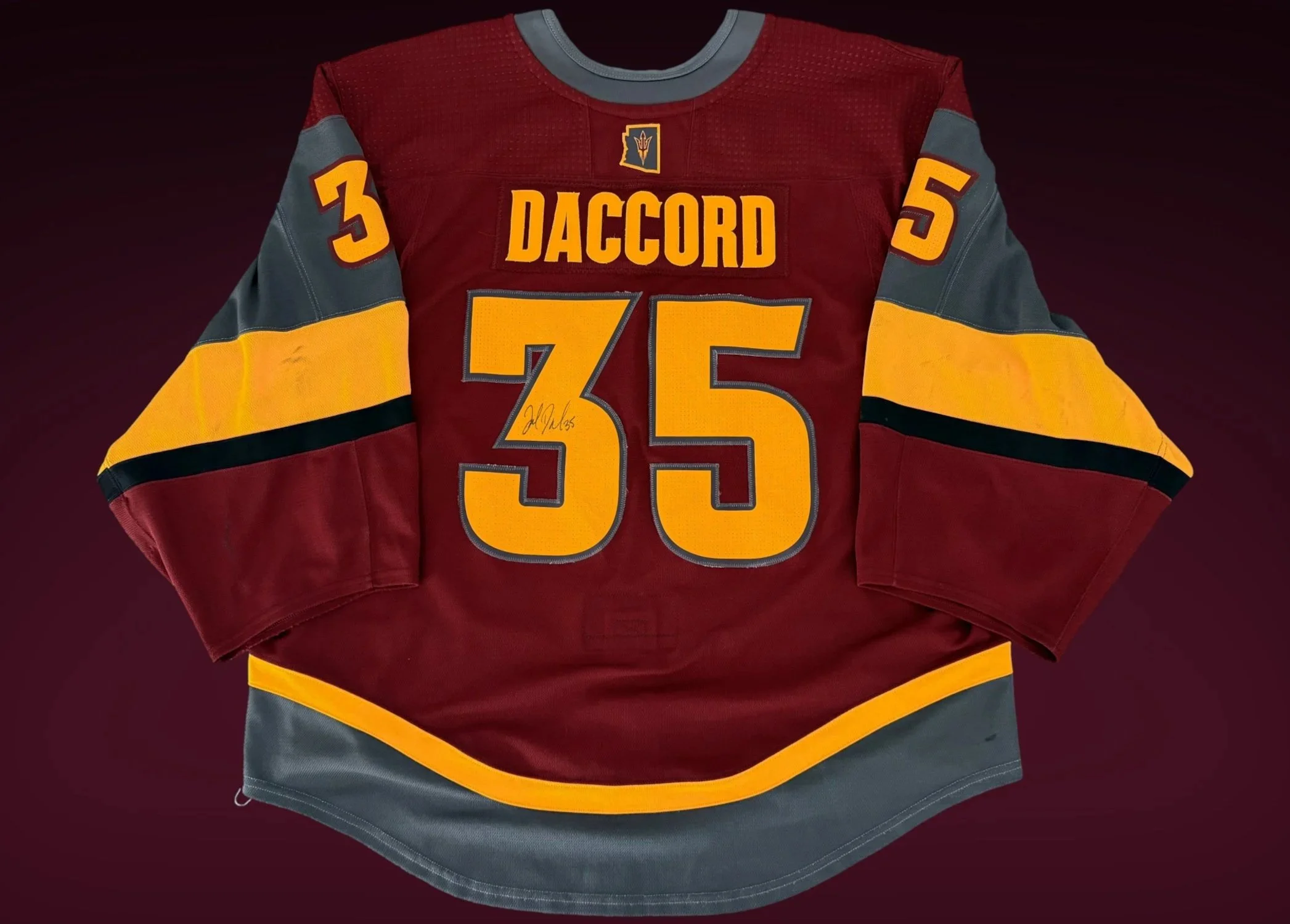 Joey Daccord 2018-2019 Arizona State Sun Devils Maroon Set